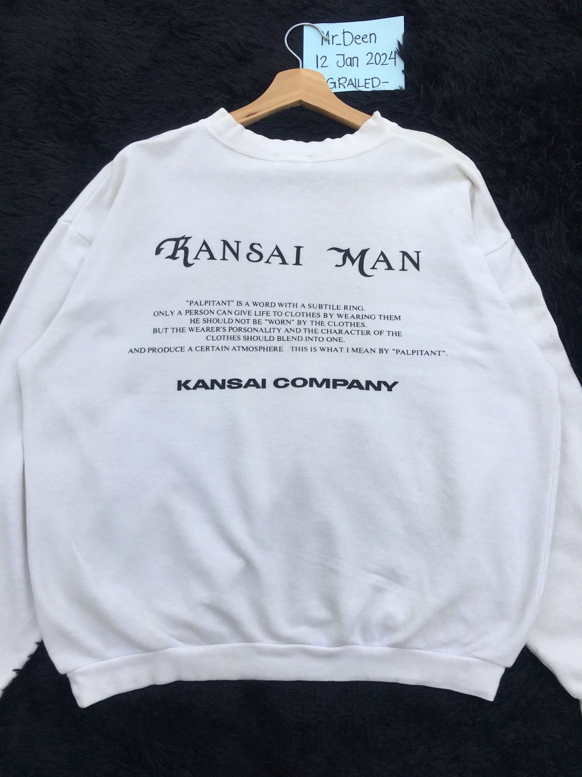 Kansai Yamamoto Rare Vintage Kansai Man Spellout Sweater Size US M / EU 48-50 / 2 - 5 Thumbnail
