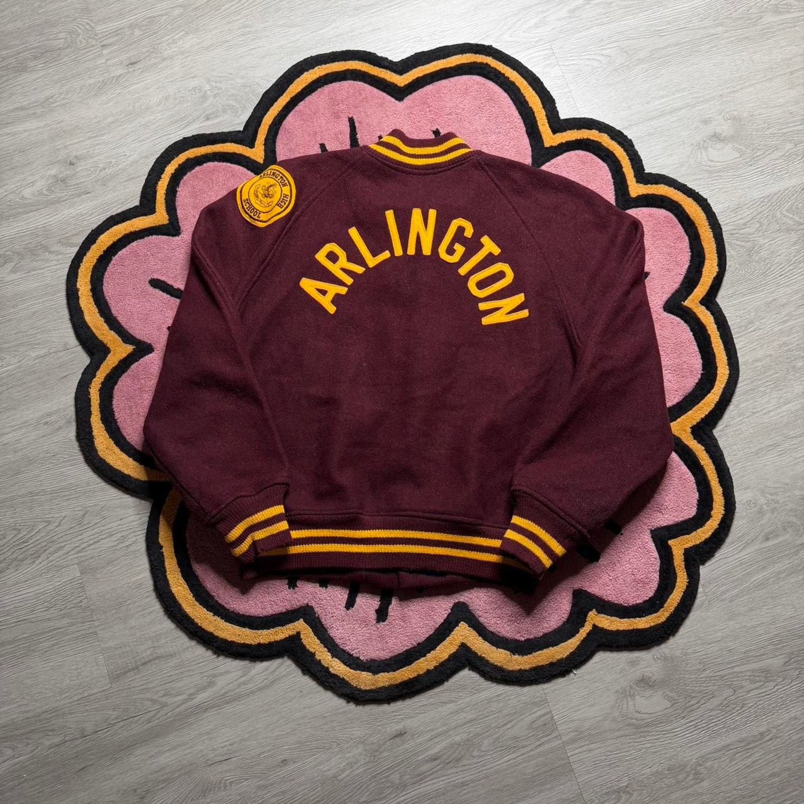 Vintage Vintage 60s Arlington High School Wool Varsity Bomber Jacket Size US M / EU 48-50 / 2 - 7 Thumbnail