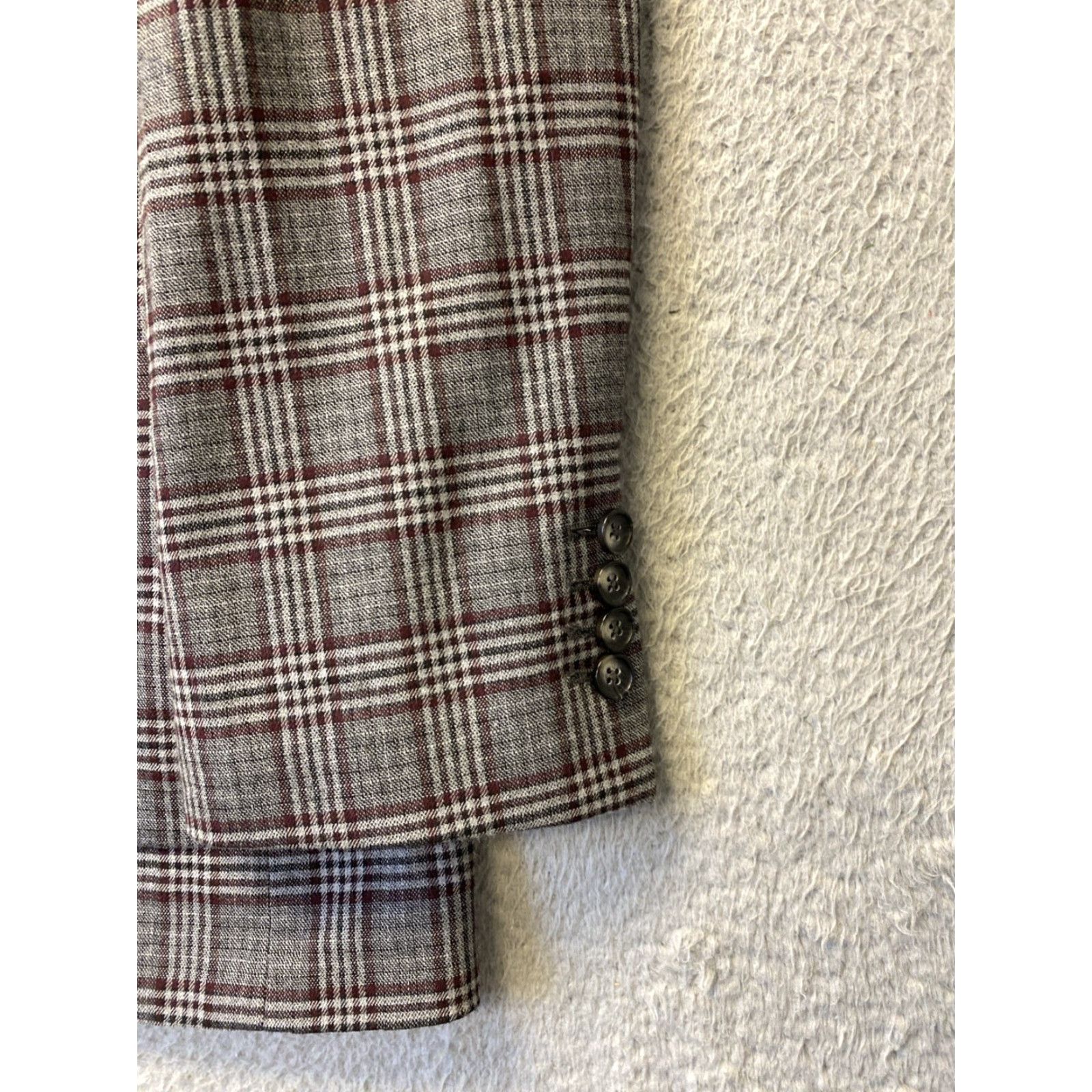 Murano Murano Rugby Blazer Jacket Polo Tweeted Glen Plaid 42R 135-8 Size US L / EU 52-54 / 3 - 4 Thumbnail