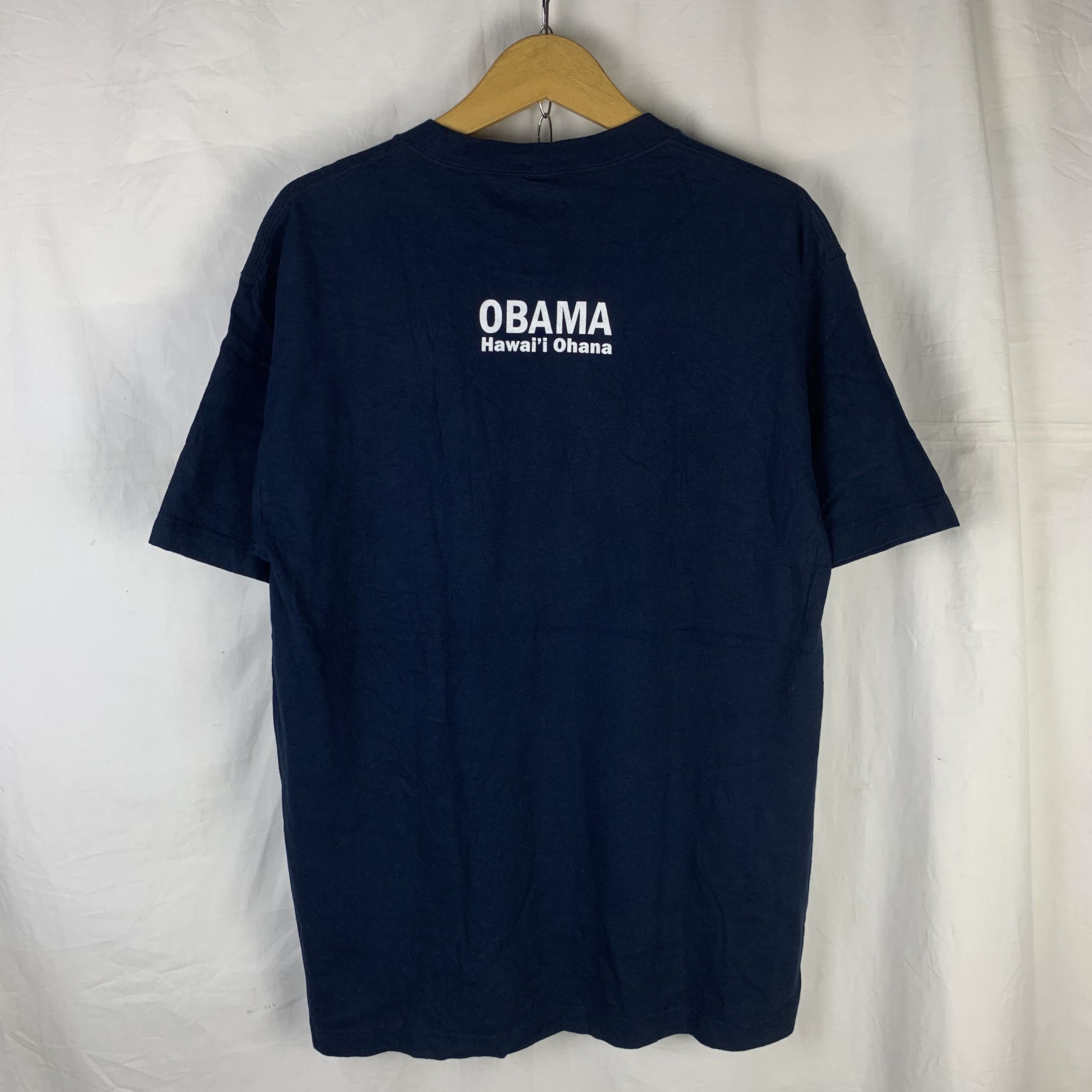 Vintage Barrack Obama Hawaii Ohana Tshirt Size US L / EU 52-54 / 3 - 3 Thumbnail