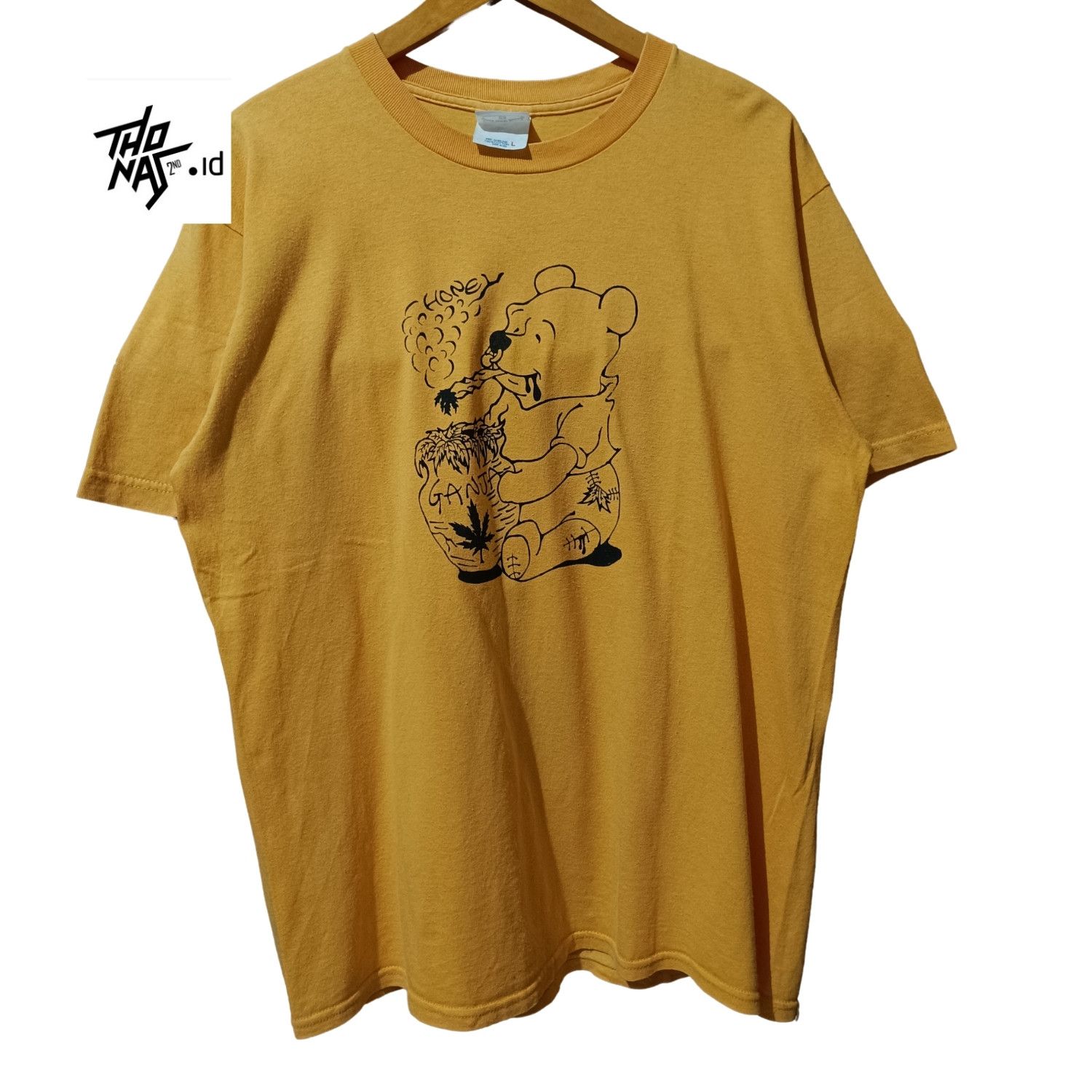 Rap Tees ​🔥 RARE FIND 🔥 Vintage Pooh Smoking Weed Ganja Marijuana Size US L / EU 52-54 / 3 - 2 Thumbnail