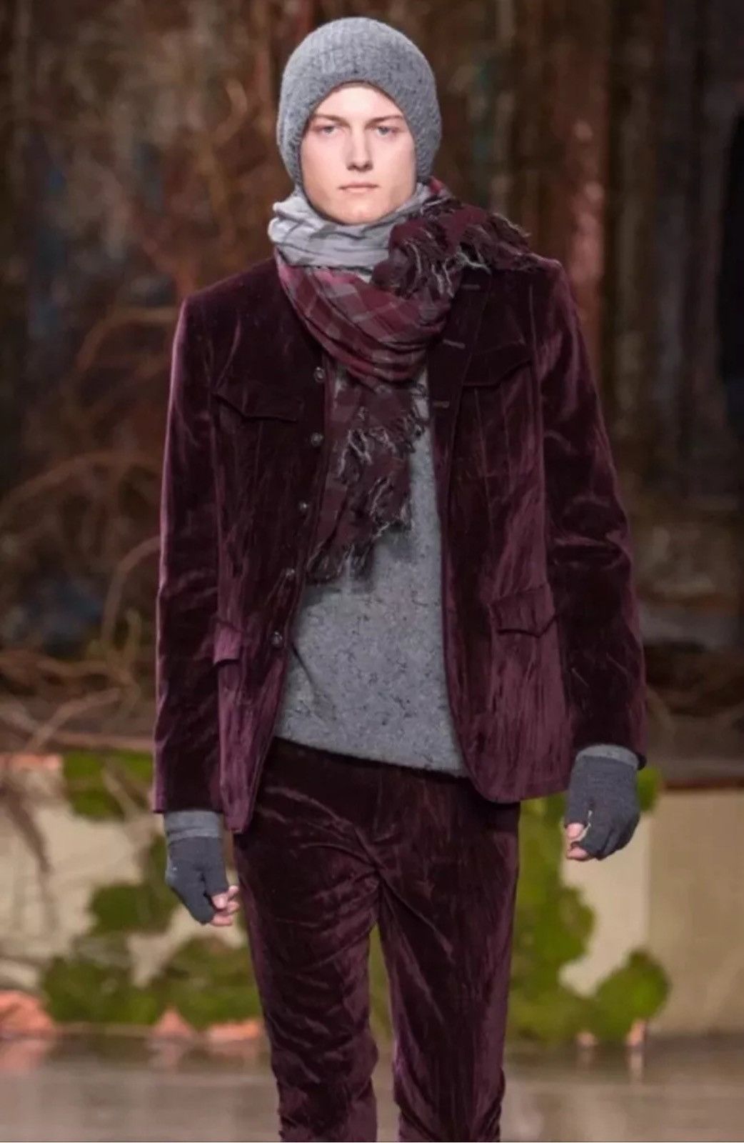 John Varvatos Crushed velvet jacket. 52 Size US L / EU 52-54 / 3 - 1 Thumbnail
