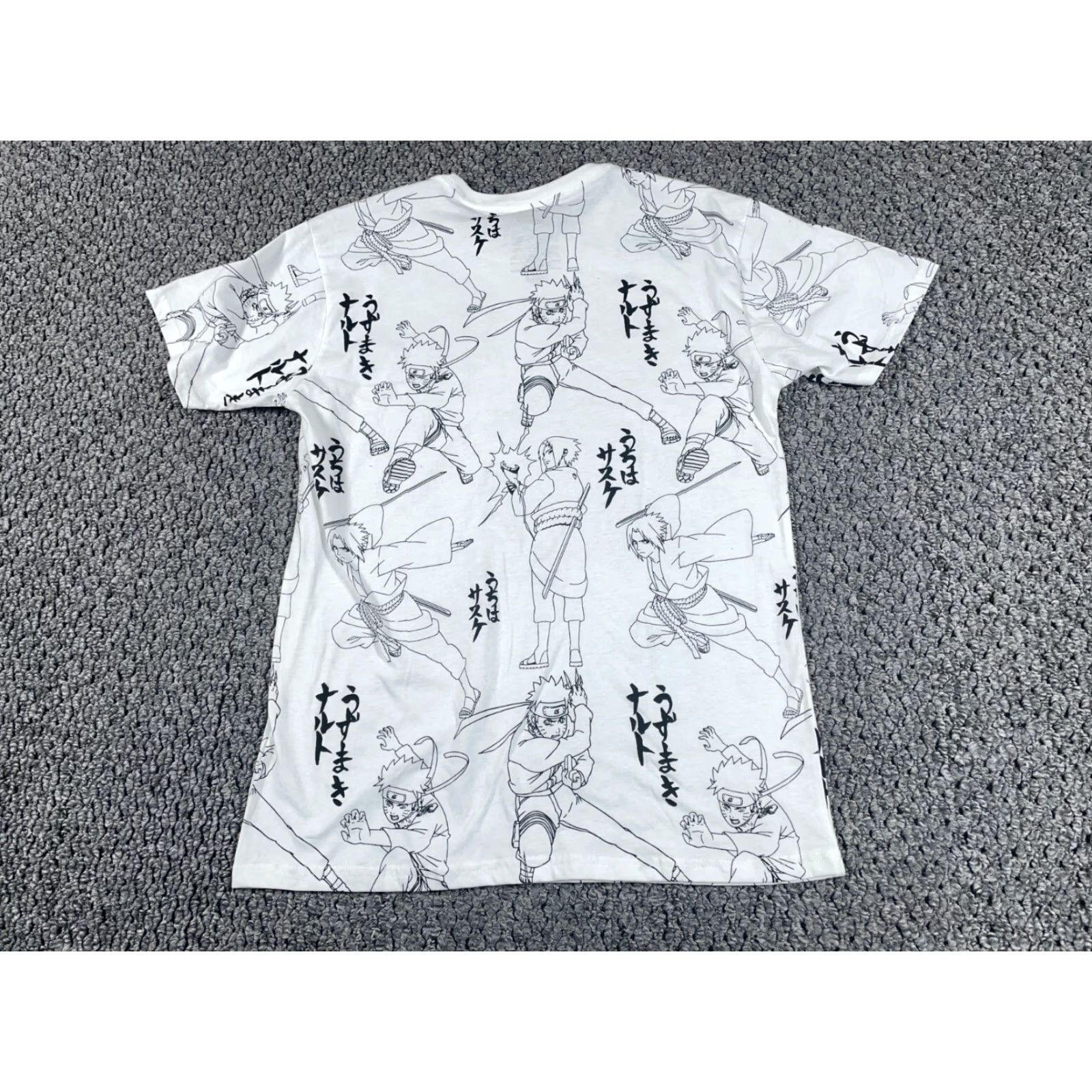 Etro VINTAGE Naruto Shirt Adult Medium White AOP Geometric Print 90s Anime Mens Shirt Size US M / EU 48-50 / 2 - 2 Thumbnail