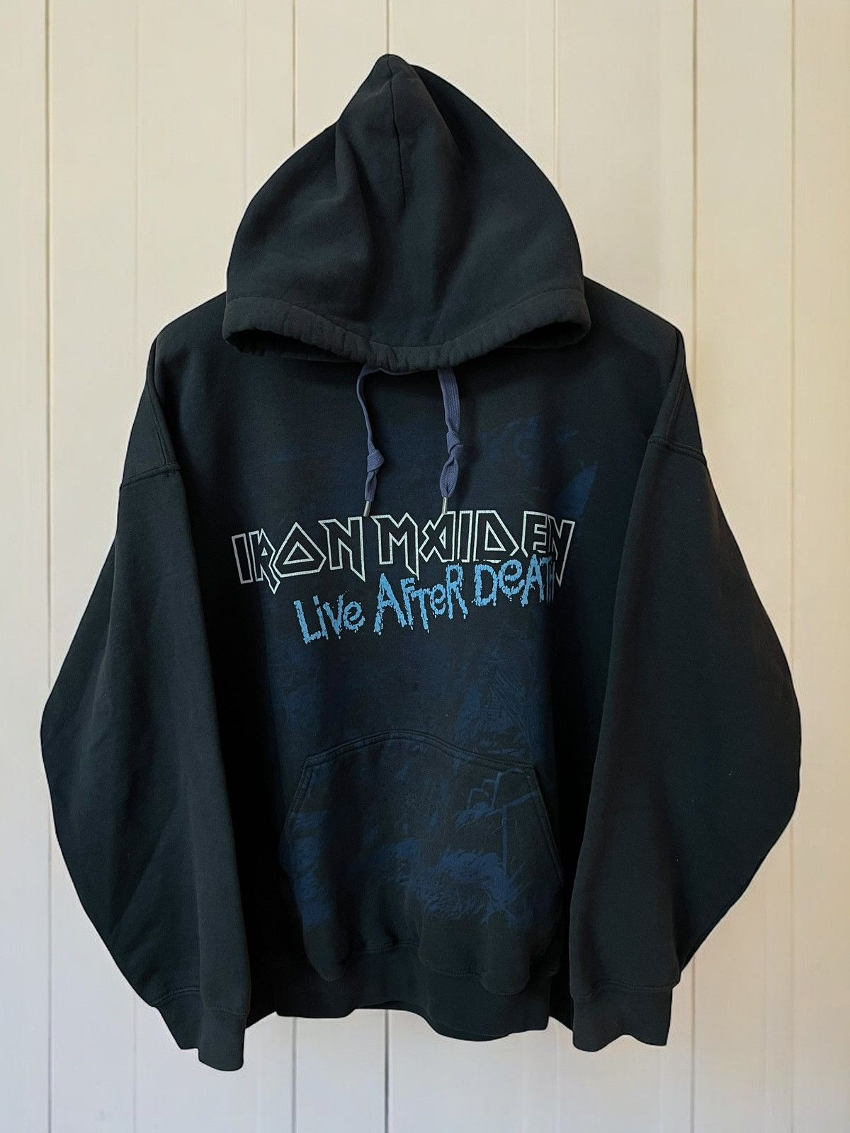 Band Tees × Iron Maiden × Vintage OFFER! IRON MAIDEN 2003 LIVE AFTER DEATH ALBUM HOODIE HOODED Size US M / EU 48-50 / 2 - 2 Thumbnail