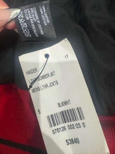 Haider Ackermann Haider Ackermann leather bomber w contrasting color band Size US S / EU 44-46 / 1 - 14 Thumbnail