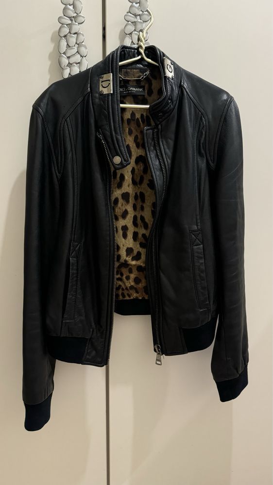 Dolce & Gabbana Dolce Gabbana Biker Leather Jacket Size M / US 6-8 / IT 42-44 - 1 Thumbnail