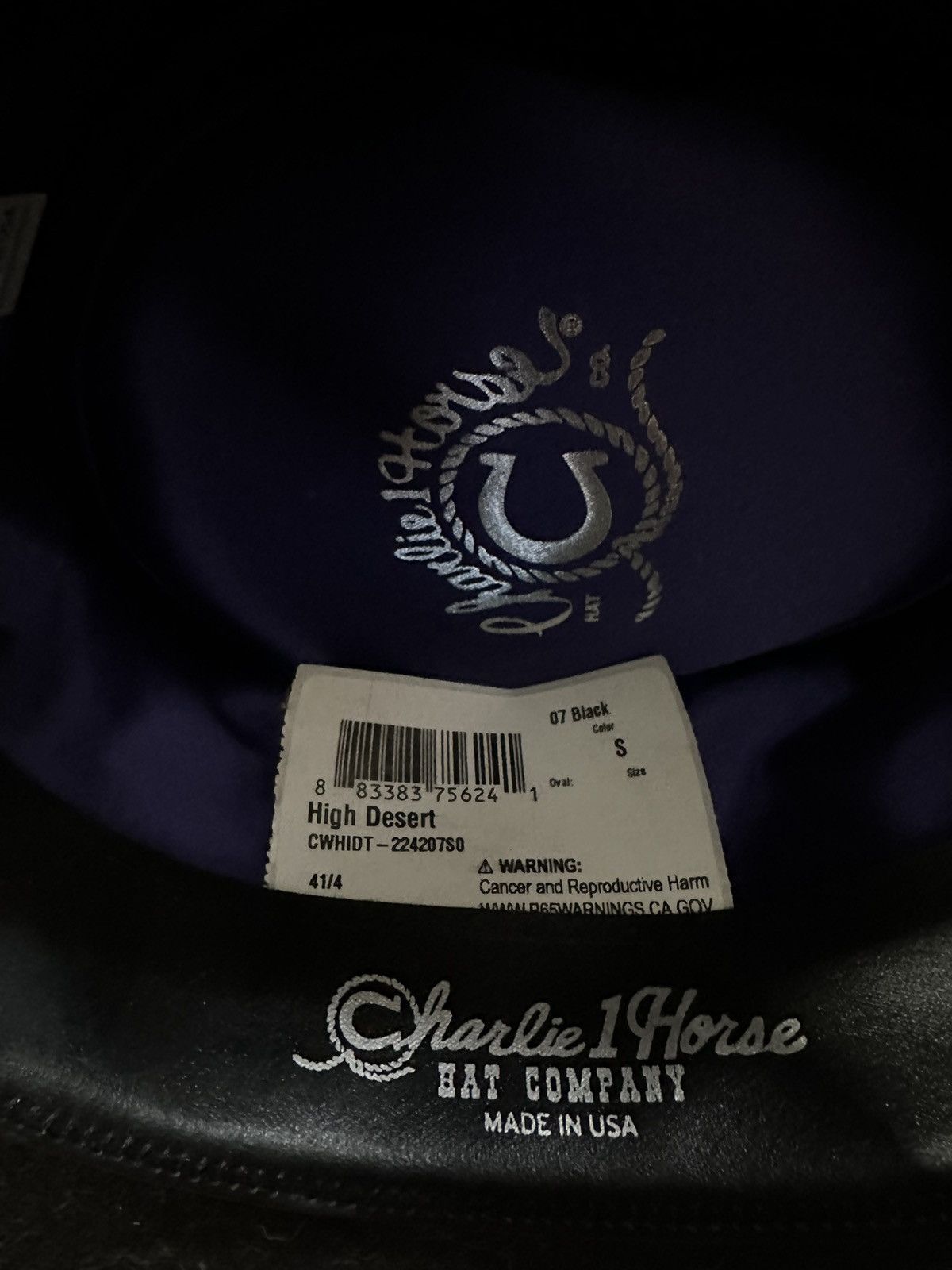 Vintage Charlie 1 Horse High Desert Felt Hat Size ONE SIZE - 5 Thumbnail