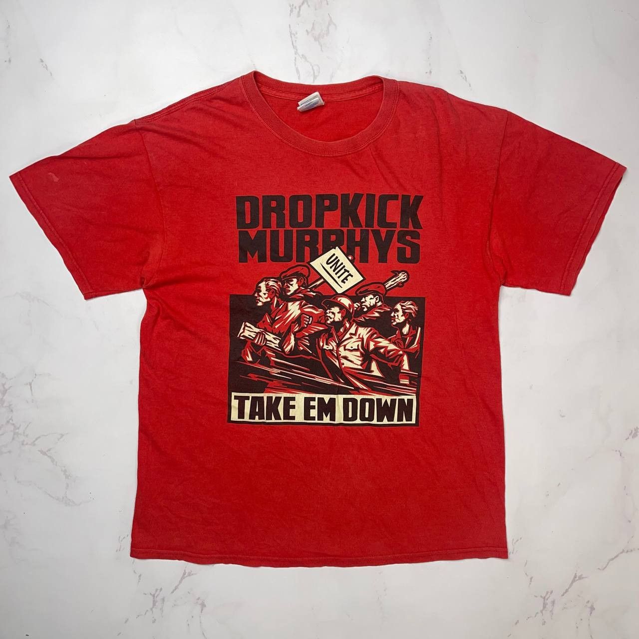 Gildan Vintage Dropkick Murphys Take Em Down Double Side Punk Rock Size US L / EU 52-54 / 3 - 1 Thumbnail