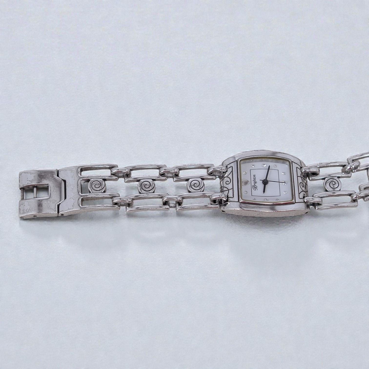 Brighton Brighton Malibu Watch Square Links Swirl Design Silver Size ONE SIZE - 5 Thumbnail