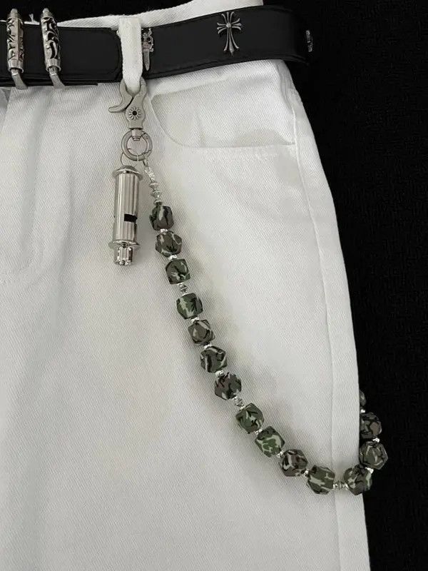 Jewelry Camouflage Bead Wallet Chain,Y2K Pants / Jeans Chain Size ONE SIZE - 6 Thumbnail