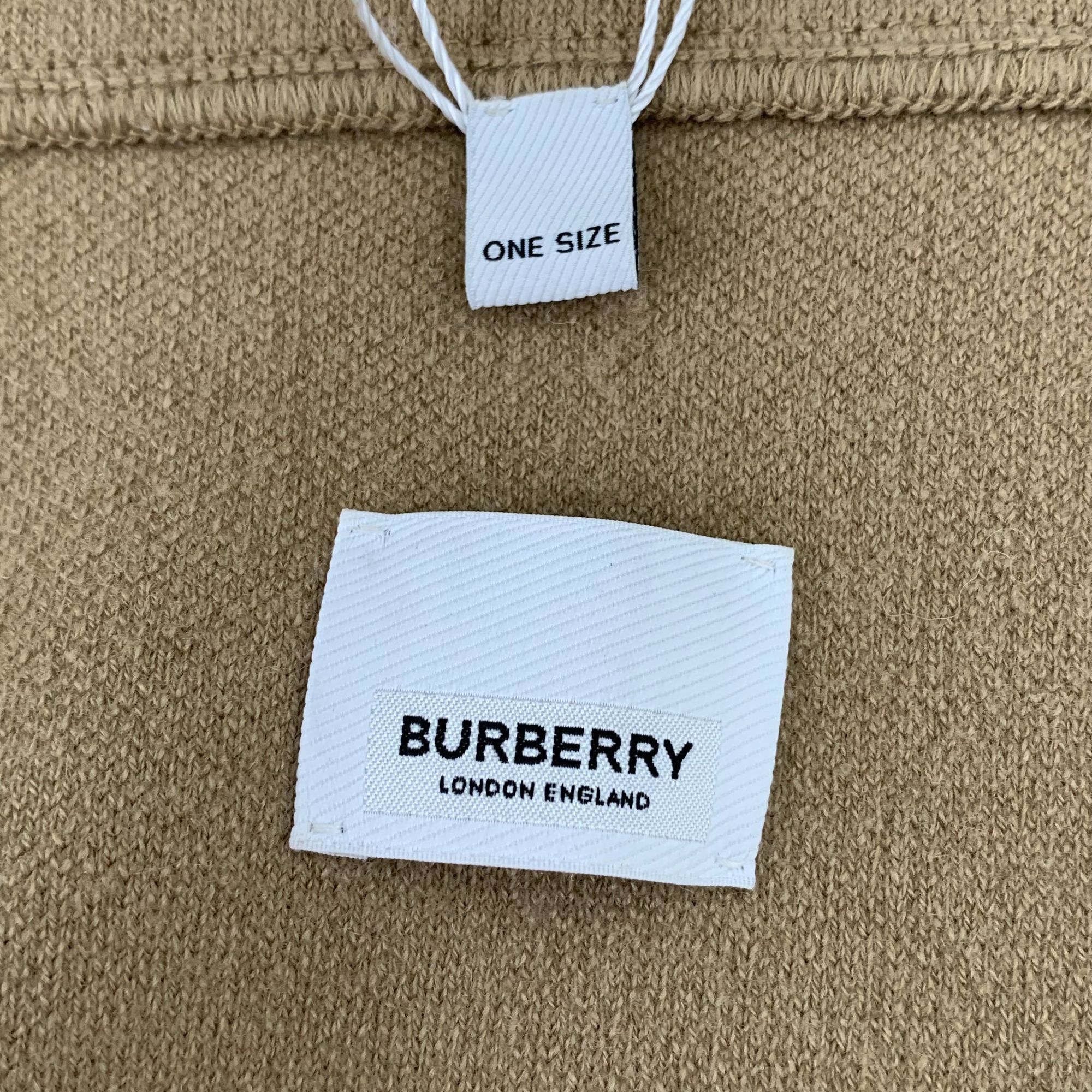 Burberry Burberry Womens Wool & Cashmere Hooded Cape With Pockets Size ONE SIZE - 8 Thumbnail