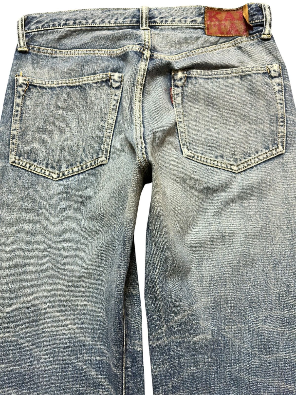 Kapital Vintage Kapital Selvedge Button Fly Faded Whiskers Denim Size US 30 / EU 46 - 5 Thumbnail