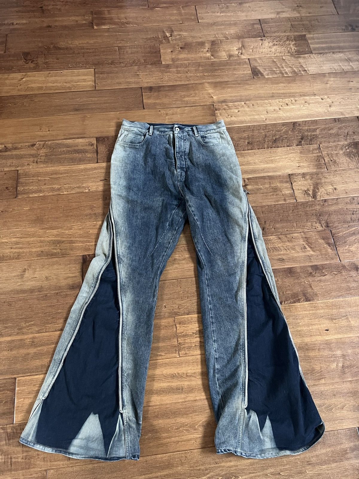 Rick Owens Bolan banana mineral pearl Size US 32 / EU 48 - 1 Thumbnail