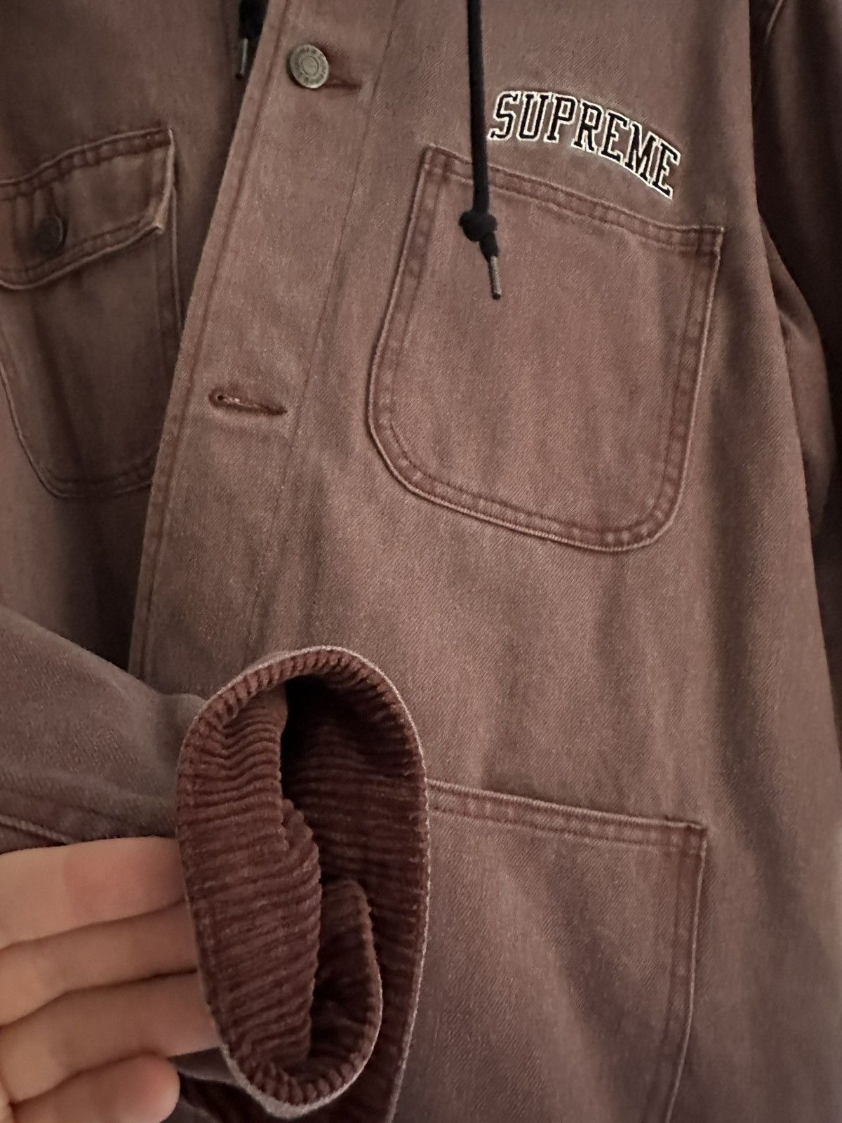 Supreme Supreme Denim Hooded Chore Coat Medium Size US M / EU 48-50 / 2 - 3 Thumbnail