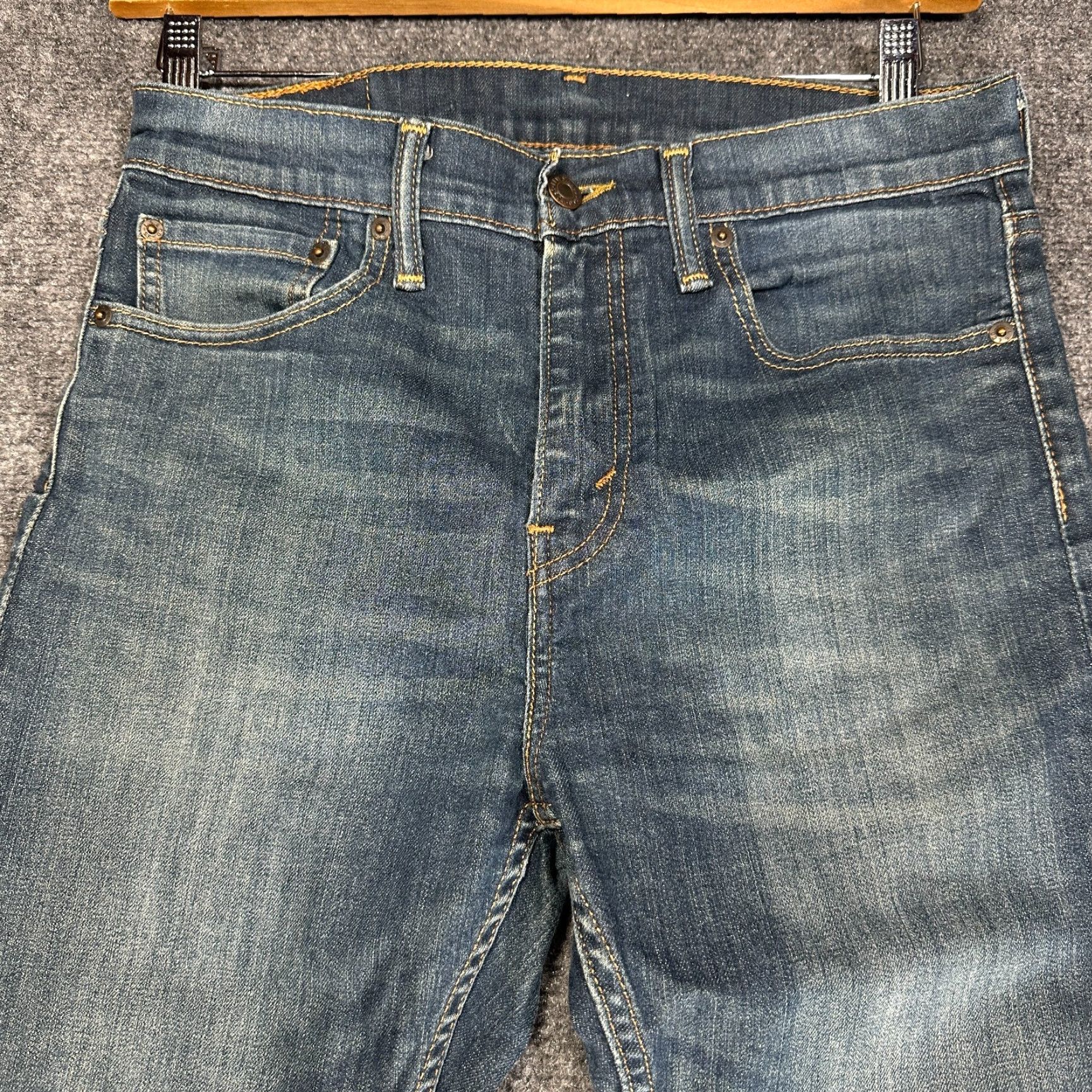 Levi's Levi's 510 Jeans Mens 31 X 30 Medium Wash 5-Pocket Cotton Stretch Denim Blue Regular Fit Skinny Style Jeans Mens Size US 31 - 3 Thumbnail