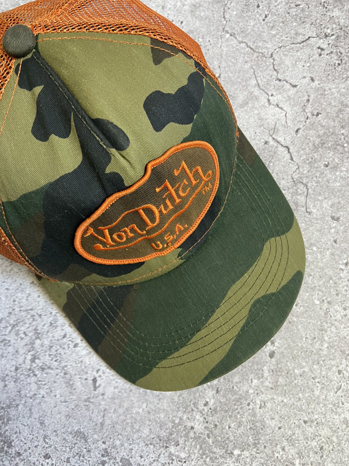 Von Dutch Vintage Y2K Von Dutch Camo Cap Size ONE SIZE - 3 Thumbnail