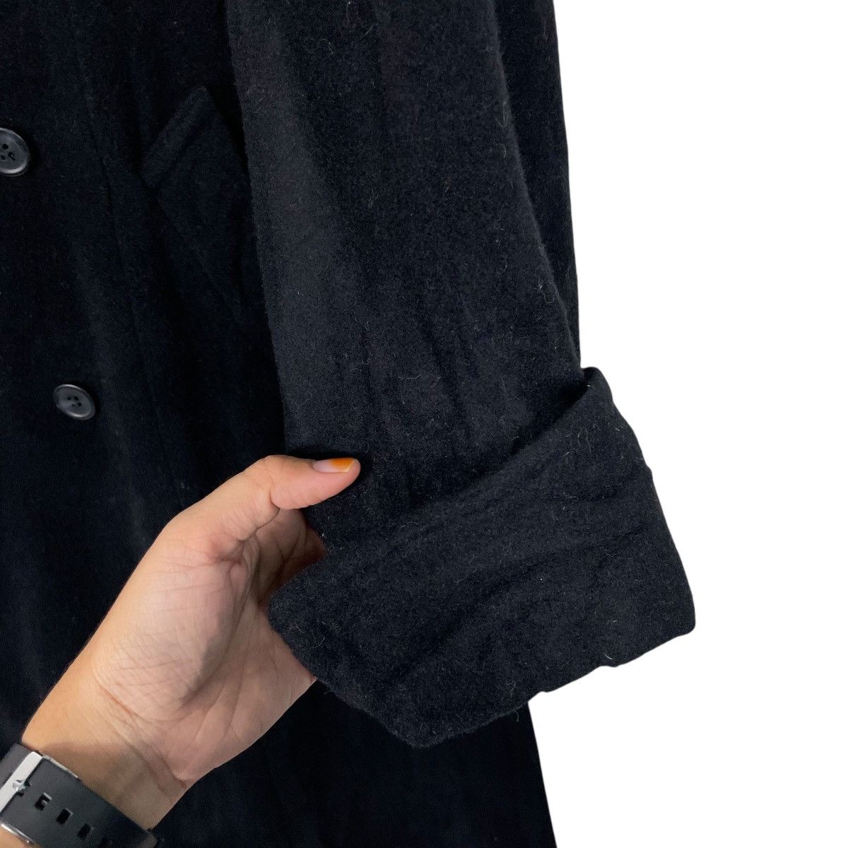 Japanese Brand Japanese Brand Ined Double Breasted Wool Coat Size S / US 4 / IT 40 - 15 Thumbnail