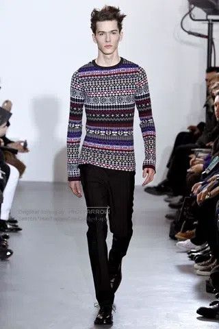 Raf Simons 18aw show woollen sweater