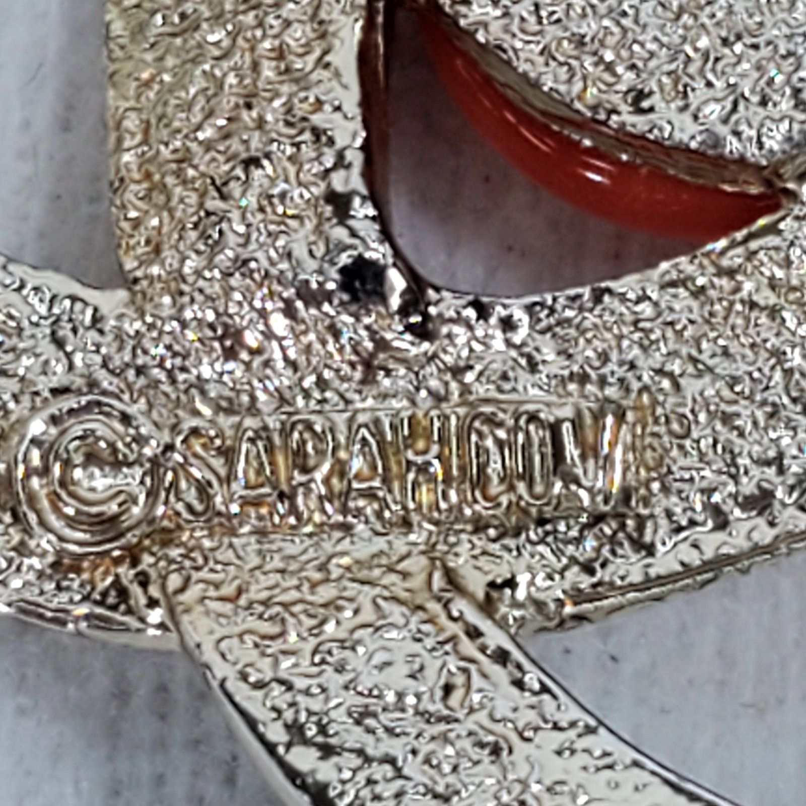Other Vtg Sarah Coventry Brooch Atomic Design Textured Brooch Pin Size ONE SIZE - 4 Thumbnail