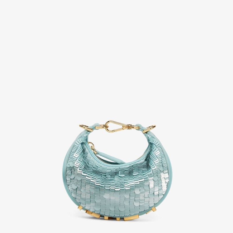 Fendi o1s1wg111225 Size:OS/Nano Fendighraphy in Light Blue Size ONE SIZE - 2 Thumbnail