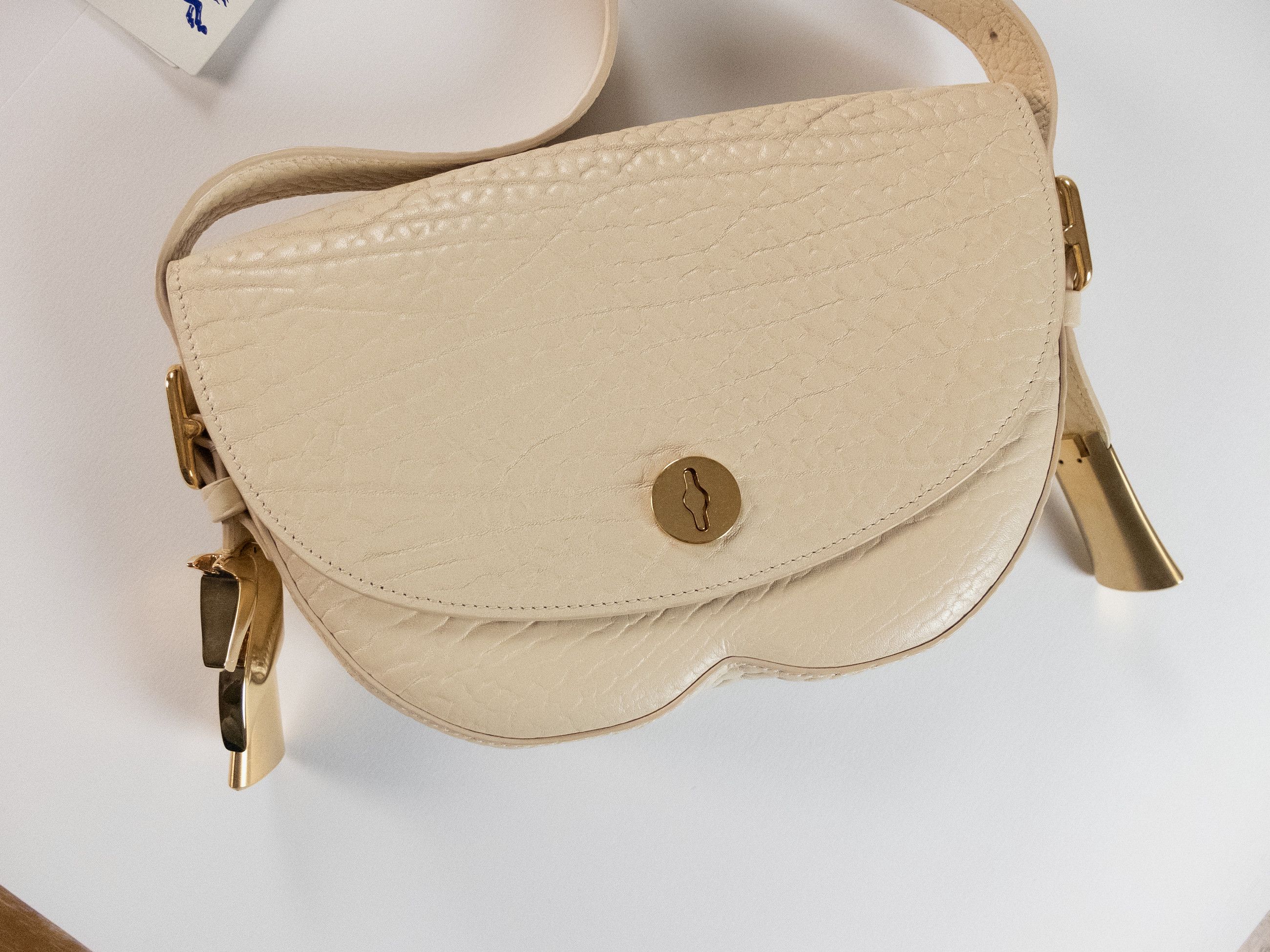 Burberry BURBERRY Chess small ecru leather crossbody bag Daniel Lee Size ONE SIZE - 8 Thumbnail