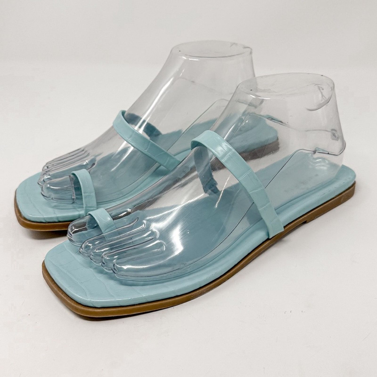14th & Union 14th & Union Cece Blue Toe Thong Sandals, NEW Size 7 Size US 7 / IT 37 - 4 Thumbnail