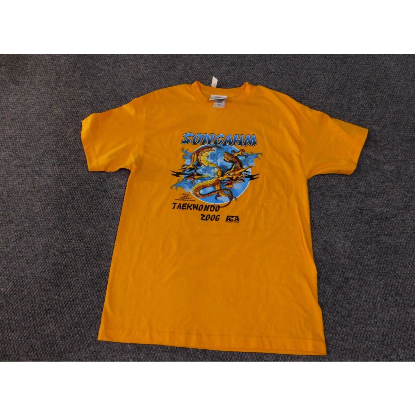 Disney Disney Songahm Taekwondo Shirt Mens Medium Yellow Wide World of Sports 2006 ATA Size US M / EU 48-50 / 2 - 2 Thumbnail