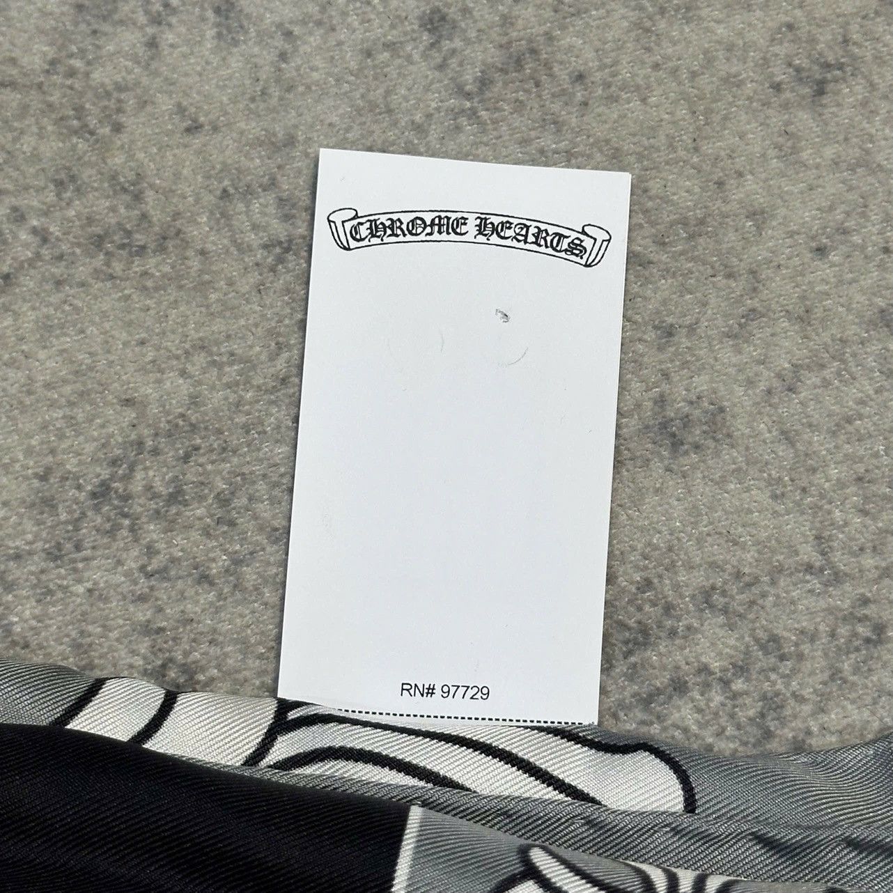 Chrome Hearts CHROME HEARTS TWILL SCARF black/gray Size ONE SIZE - 6 Thumbnail