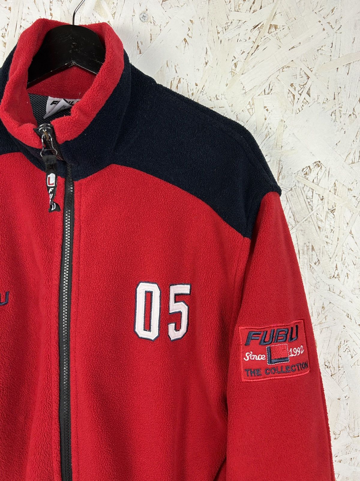 Fubu 00s Vintage Fubu Collection 05 Fleece Jacket Red Size L Size US L / EU 52-54 / 3 - 2 Thumbnail
