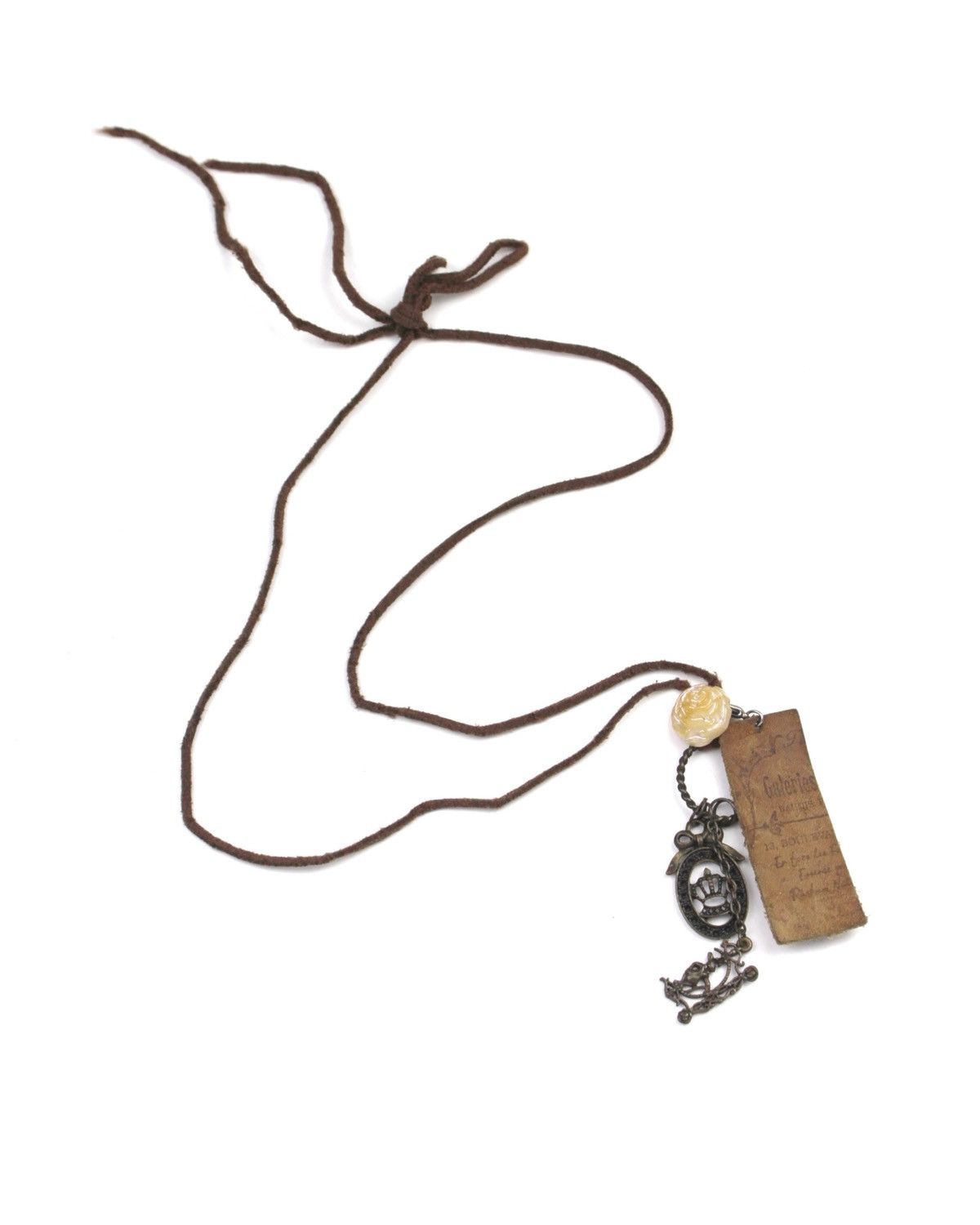 Vintage 2000S JAPANESE MADE GALERIES BAUDIS CROWN CHARM NECKLACE Size ONE SIZE - 2 Thumbnail