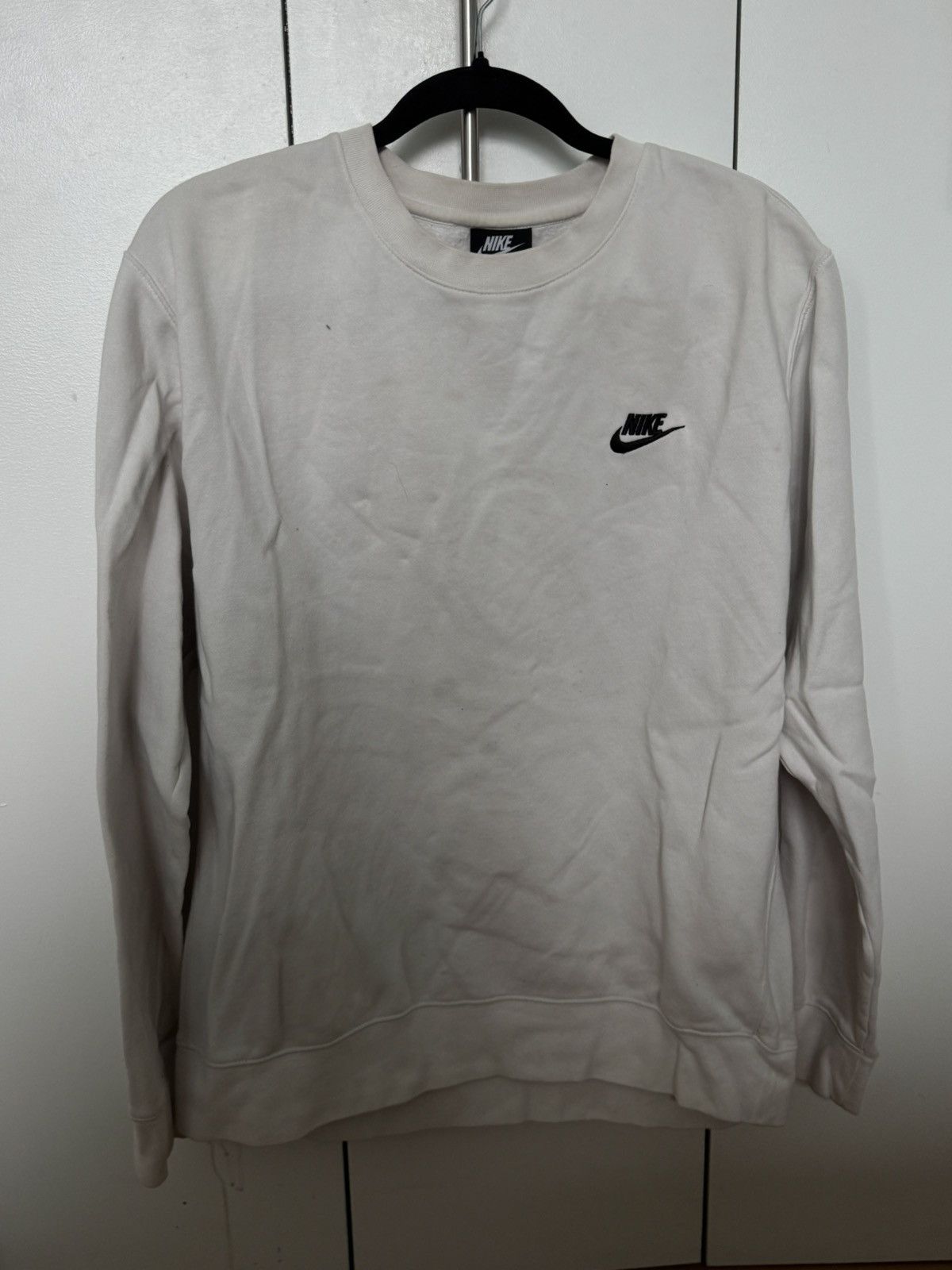 Nike Nike white crewneck sweatshirt Size US L / EU 52-54 / 3 - 1 Thumbnail