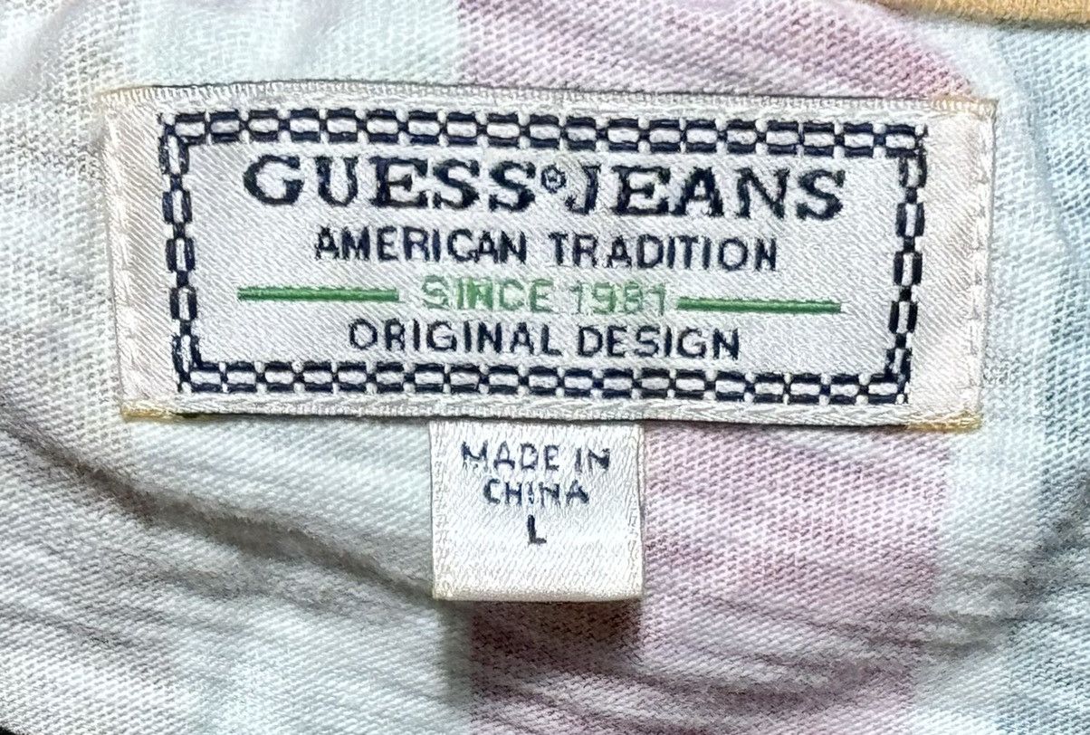 Guess × Vintage Guess Jeans Los Angeles David Sayer Striped Shirt sz L Size US L / EU 52-54 / 3 - 8 Thumbnail