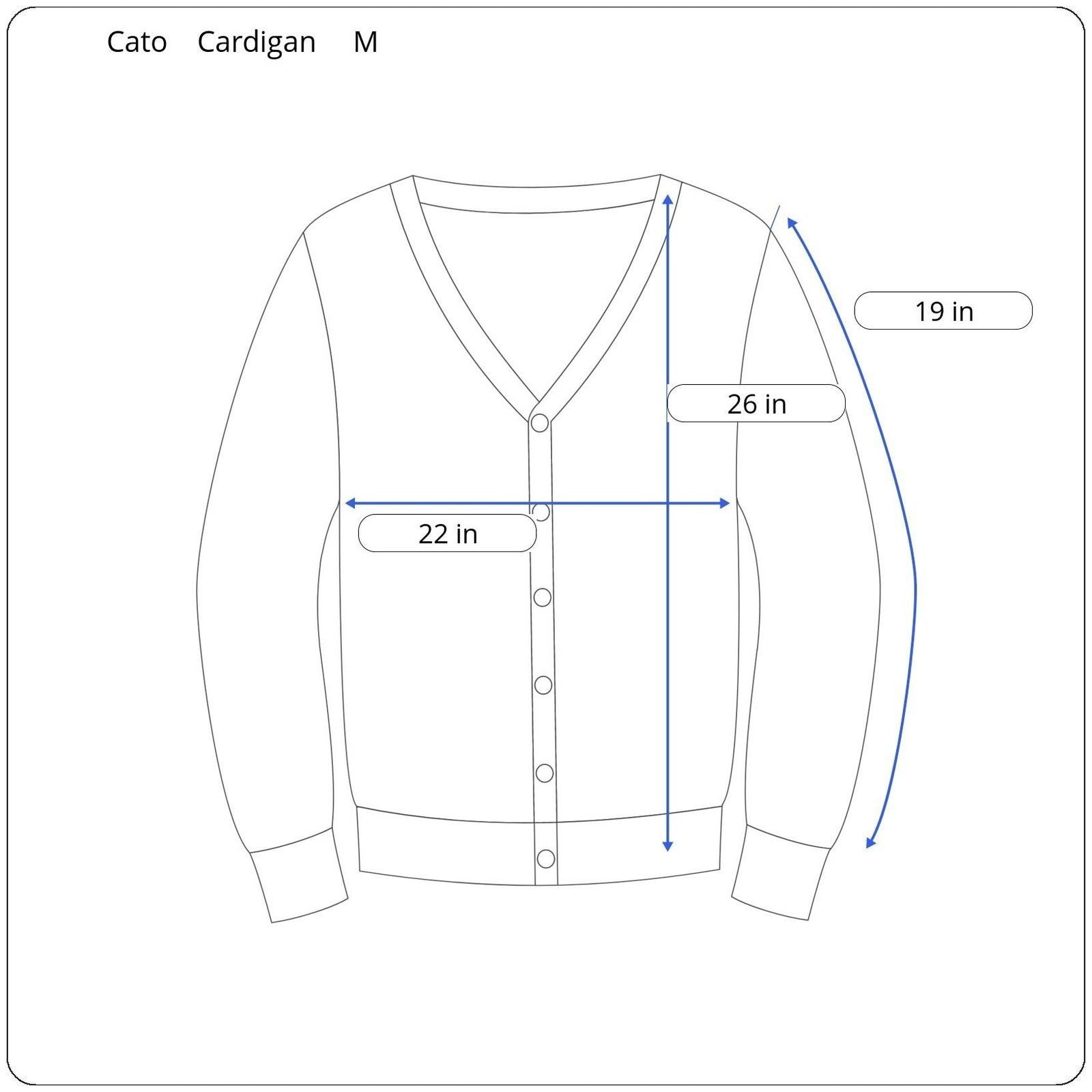 Other Cato Long Sleeve Cardigan Women's Size Medium Size M / US 6-8 / IT 42-44 - 5 Thumbnail
