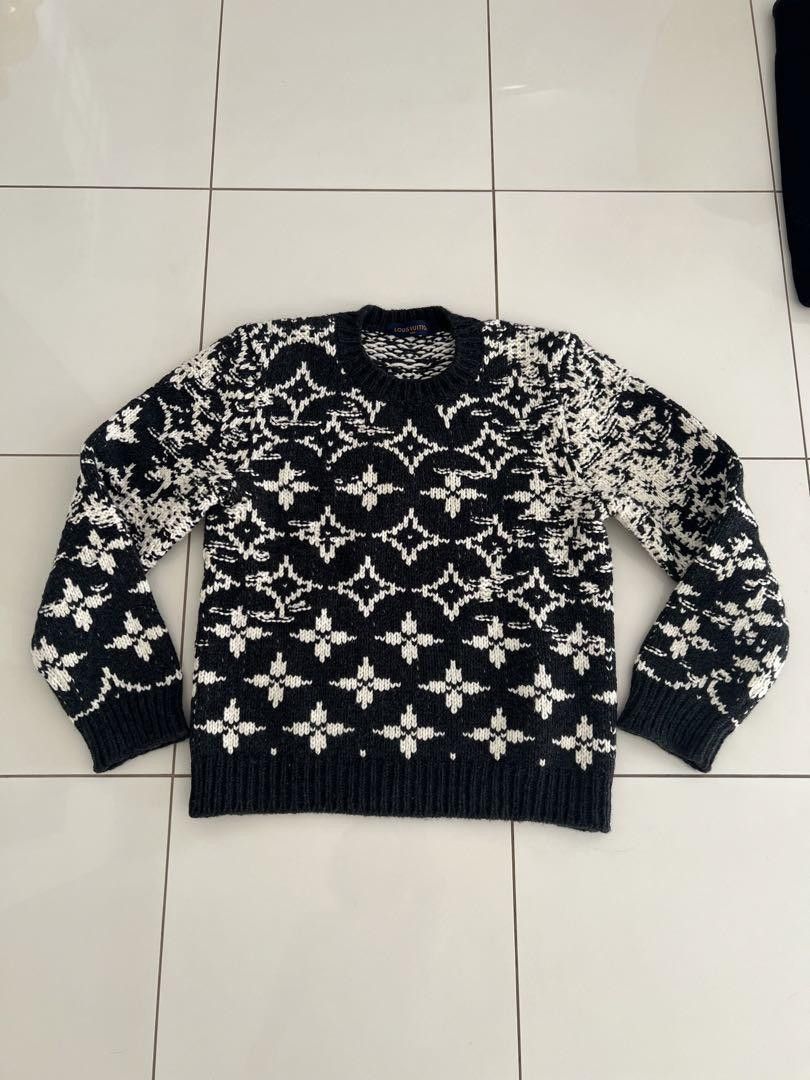 Louis Vuitton × Virgil Abloh Distorted Monogram Knit | Grailed