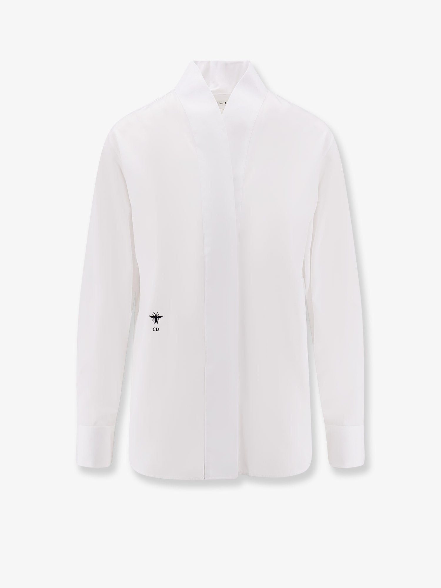 Dior Cotton Shirt With Embroidery Size S / US 4 / IT 40 - 1 Thumbnail