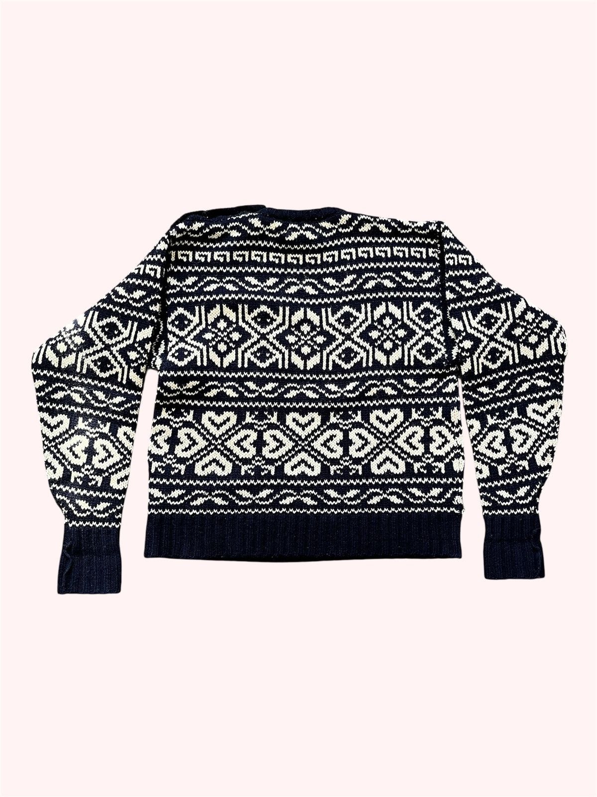 Ralph Lauren 80s Snowflake Wool Sweater Size US M / EU 48-50 / 2 - 3 Thumbnail