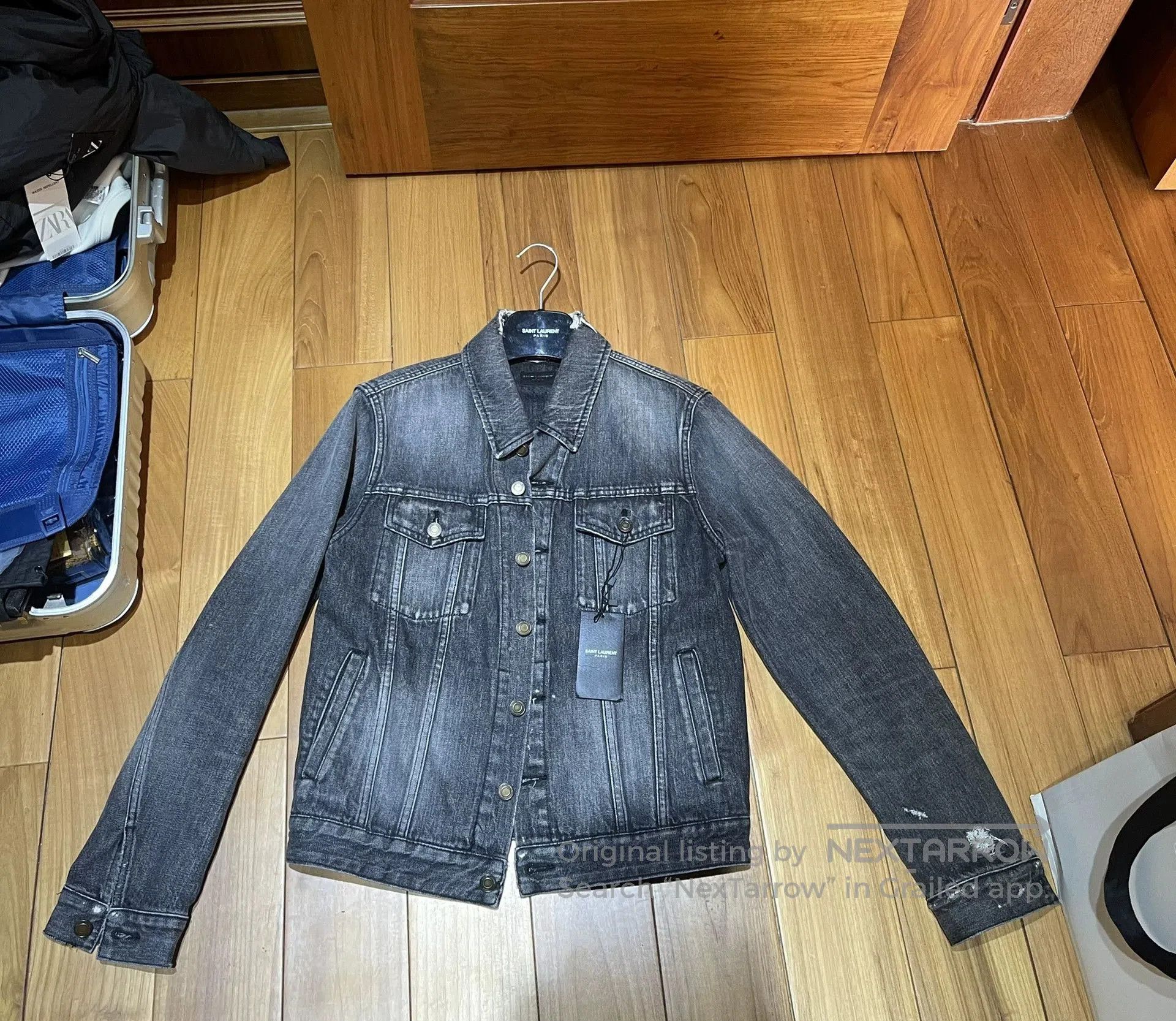 Saint Laurent Paris Saint Laurent Denim Jacket Beckham Style. Size US S / EU 44-46 / 1 - 1 Thumbnail