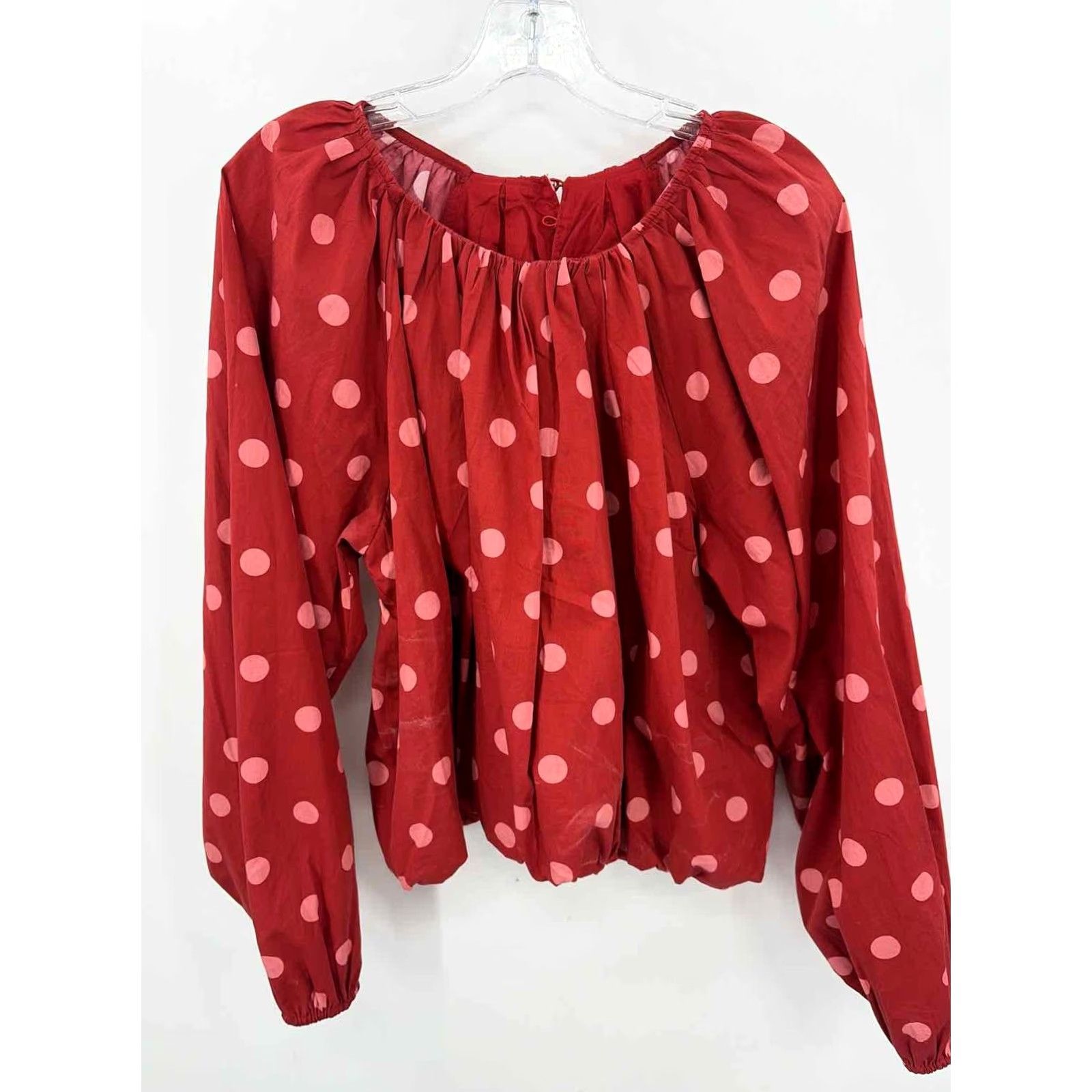 Vintage Maeve Red Blouse XL Regular Womens Size XL / US 12-14 / IT 48-50 - 4 Thumbnail