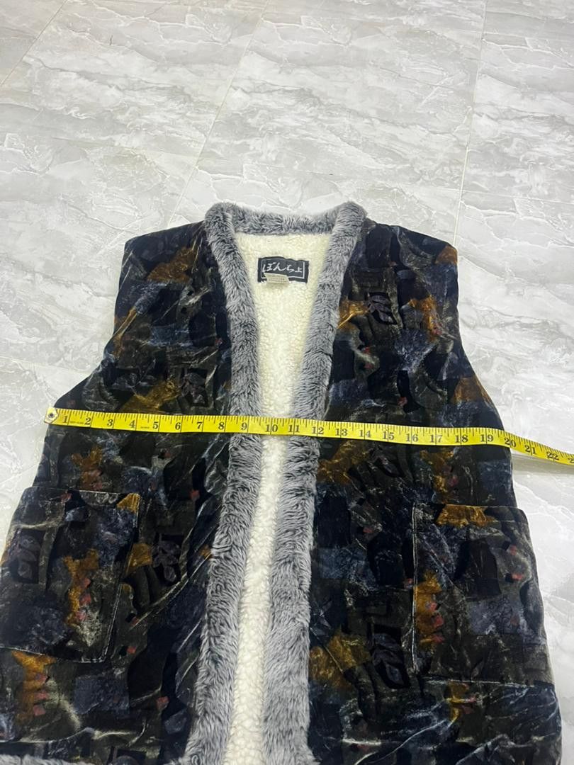 Japanese Brand Boncho Japanese Velvet Fleece Lined Vest Size US M / EU 48-50 / 2 - 14 Thumbnail