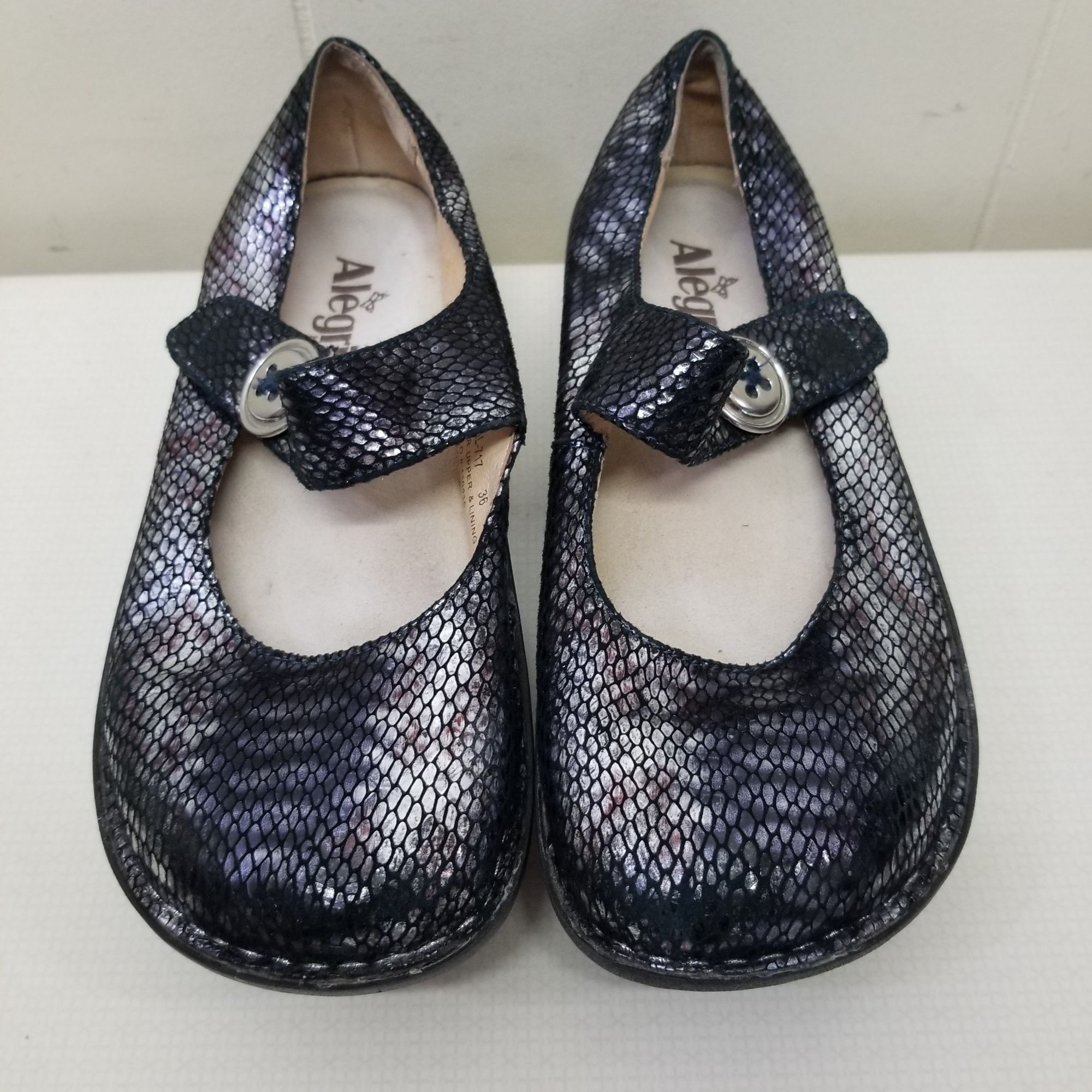 Other Alegria 36 Metallic Snakeskin PALOMA 717 Leather Clog Mary J Size US 6.5 / IT 36.5 - 8 Thumbnail