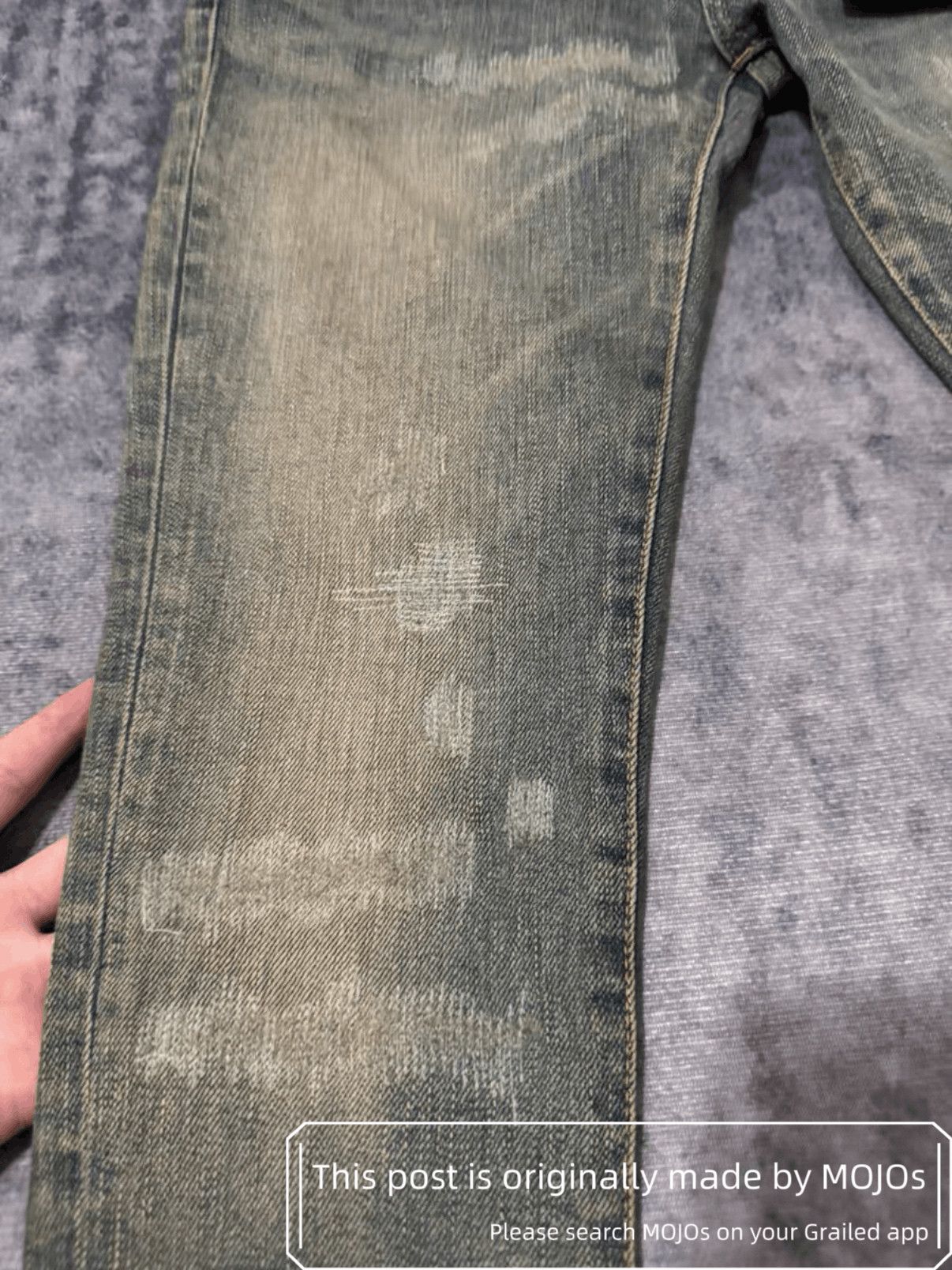 Saint Laurent Paris Sz 27 Saint Laurent Paris 13AW MudWash Destory Denim mojos4 Size US 27 - 5 Thumbnail