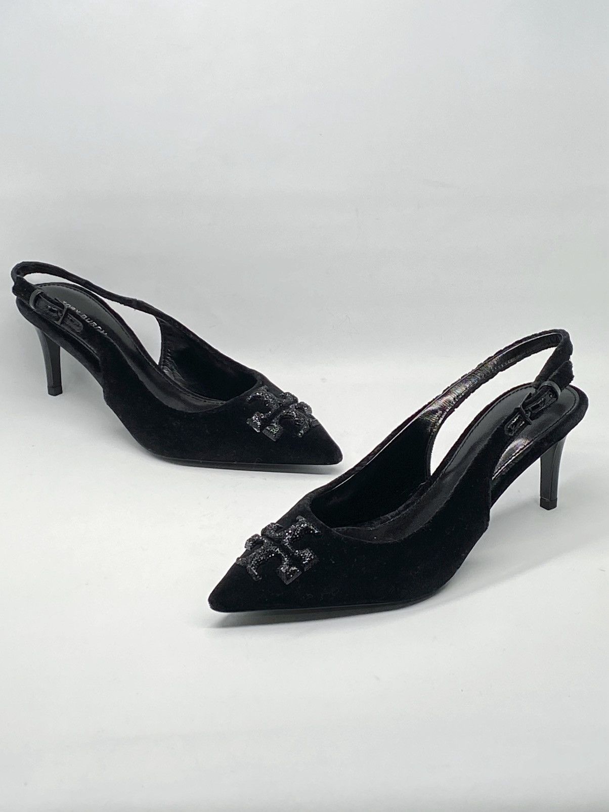 Tory Burch Tory Burch Eleanor Velvet Slingback Pointed Toe Pump size 6 Size US 6 / IT 36 - 11 Thumbnail