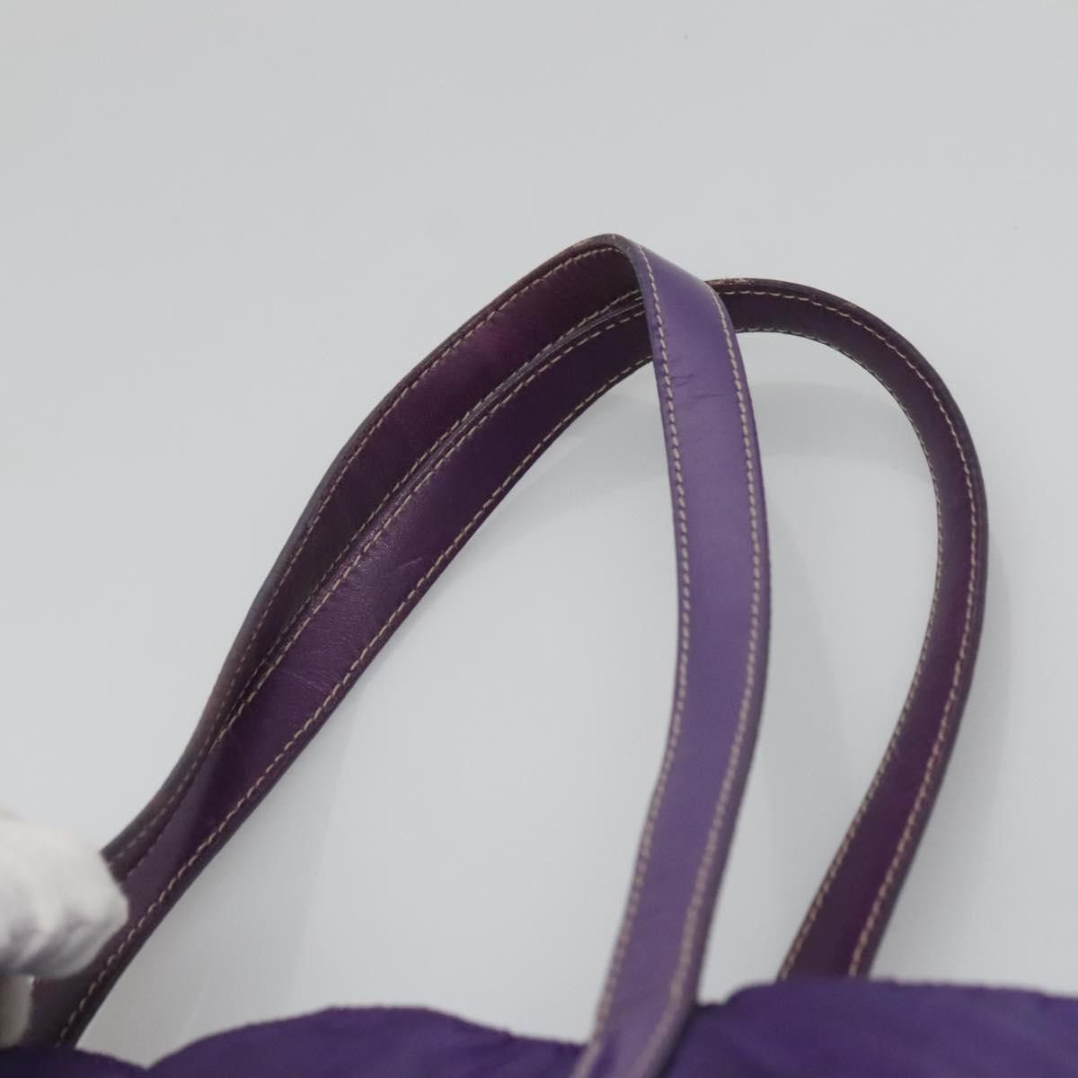 Prada PRADA Tote Bag Nylon Purple Silver Size ONE SIZE - 8 Thumbnail