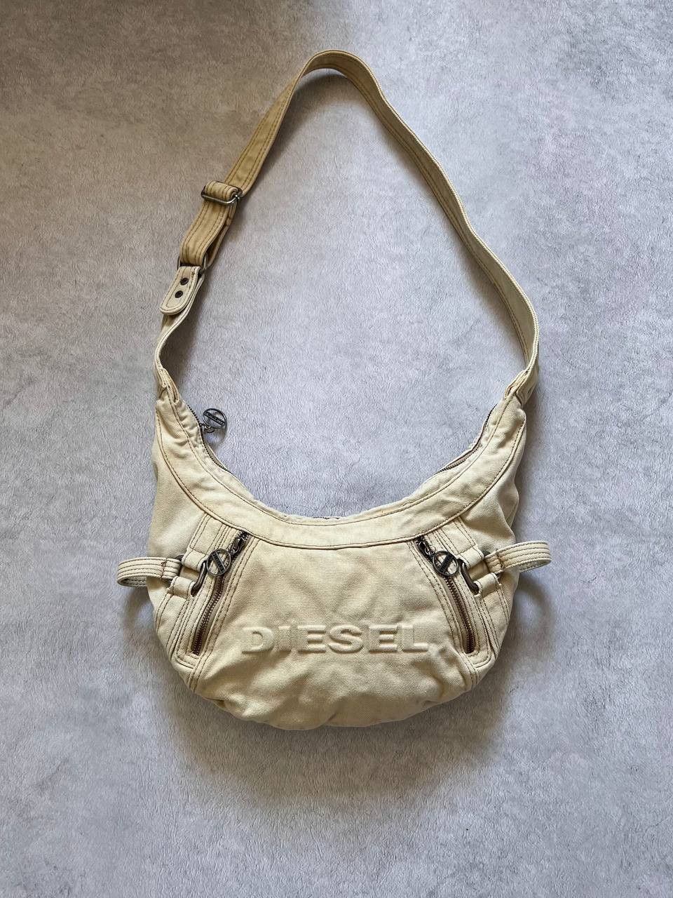 Vintage Y2K Diesel Half Moon Mesh Shoulder Bag Crossbody