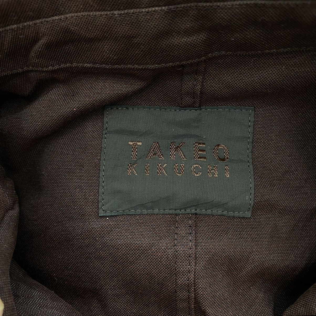 Japanese Brand × Takeo Kikuchi TAKEO KIKUCHI Japanese Brand Button Up Multi Pockets Maroon Size US M / EU 48-50 / 2 - 3 Thumbnail