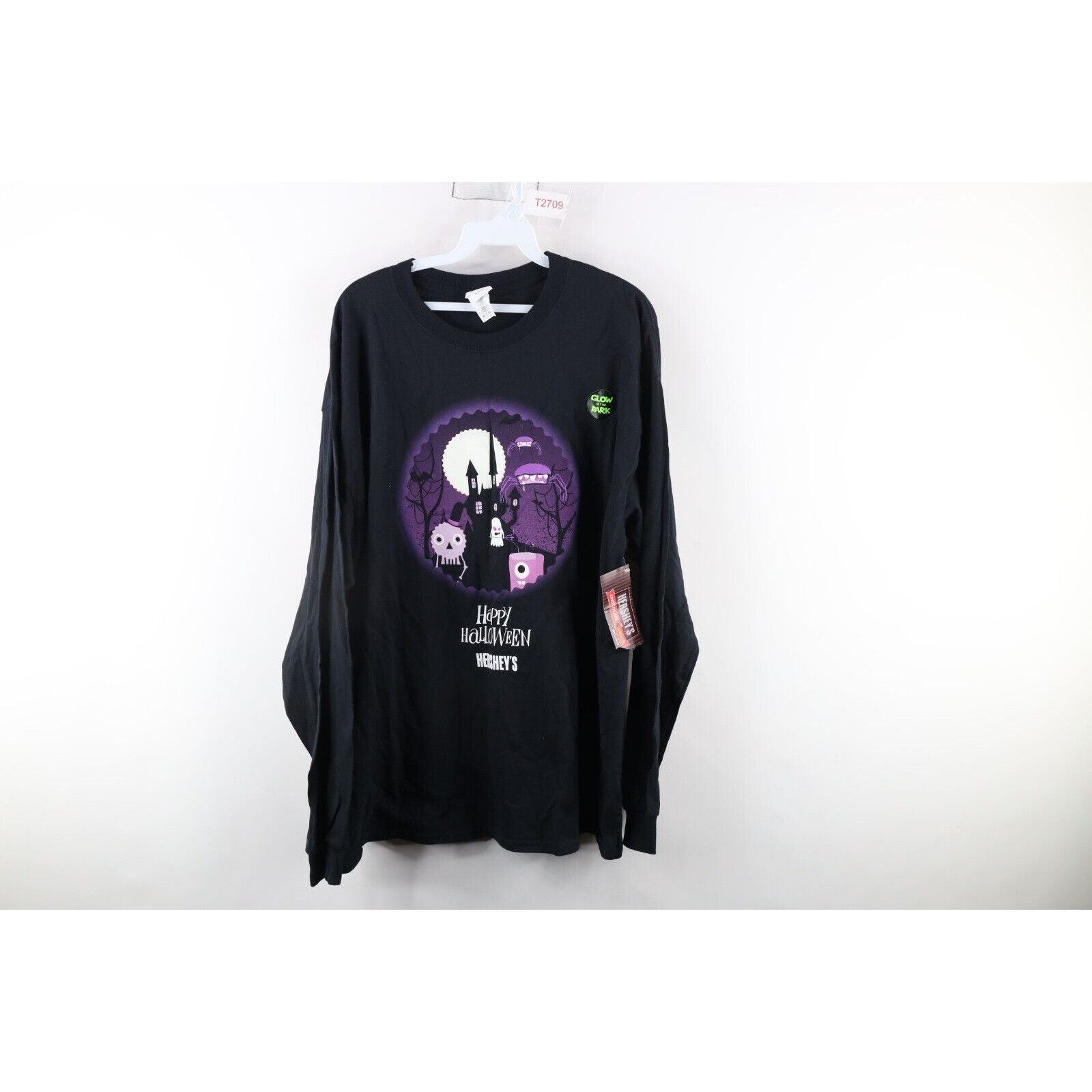 Vintage New Vintage Y2K Hersheys Halloween Glow In The Dark T-Shirt Size US XL / EU 56 / 4 - 1 Thumbnail