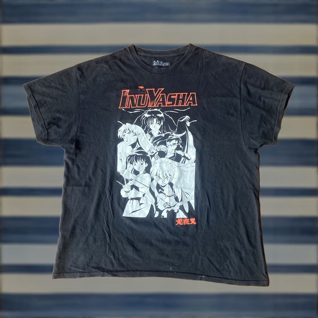 Vintage VINTAGE Y2K Inuyasha Anime Graphic T-Shirt XL Black Size US XL / EU 56 / 4 - 1 Thumbnail