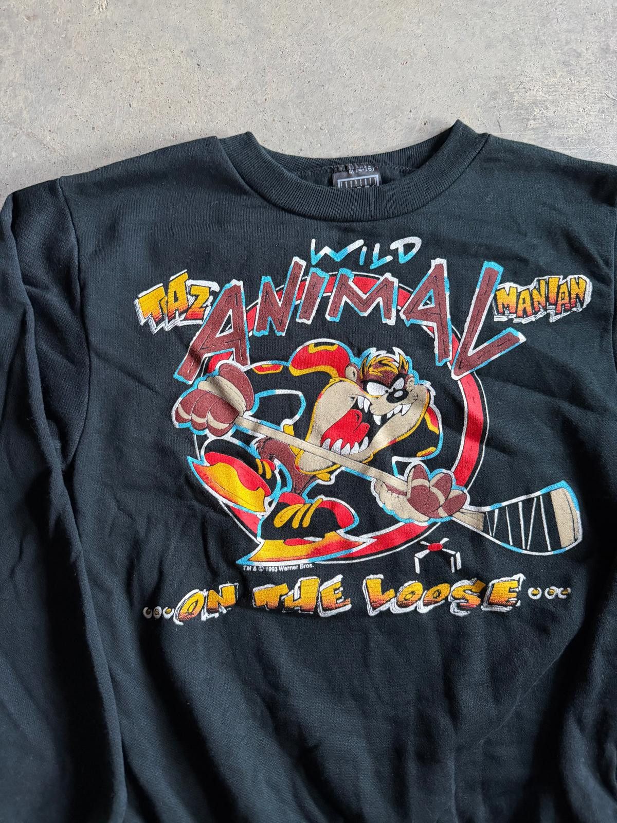 Disney VTG Taz Tasmanian Devil Sweatshirt Sz Yth L Size US 28 / EU 44 - 3 Thumbnail