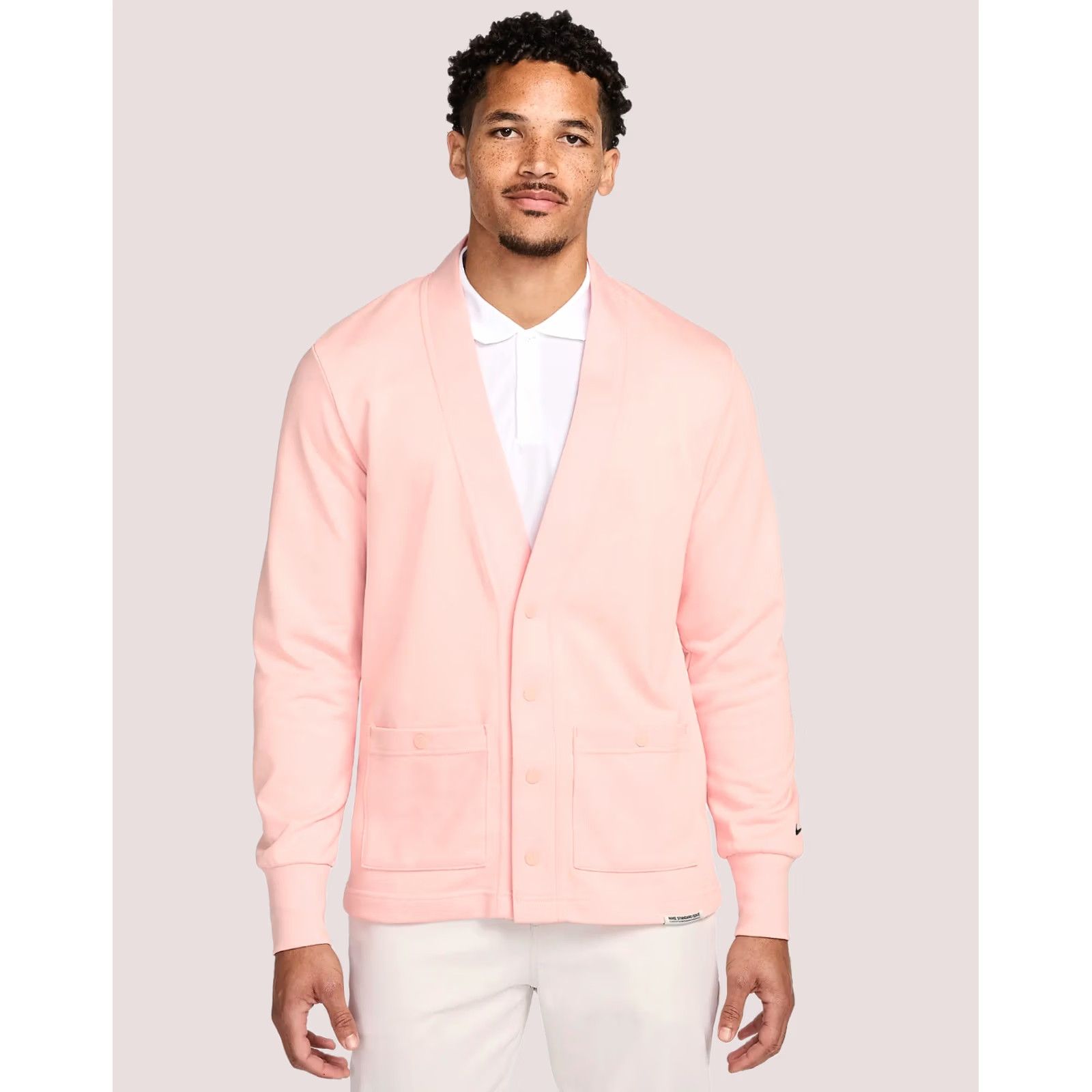 Nike Nike Men's Golf Cardigan Cardigan Mens M Pink Size US M / EU 48-50 / 2 - 1 Thumbnail