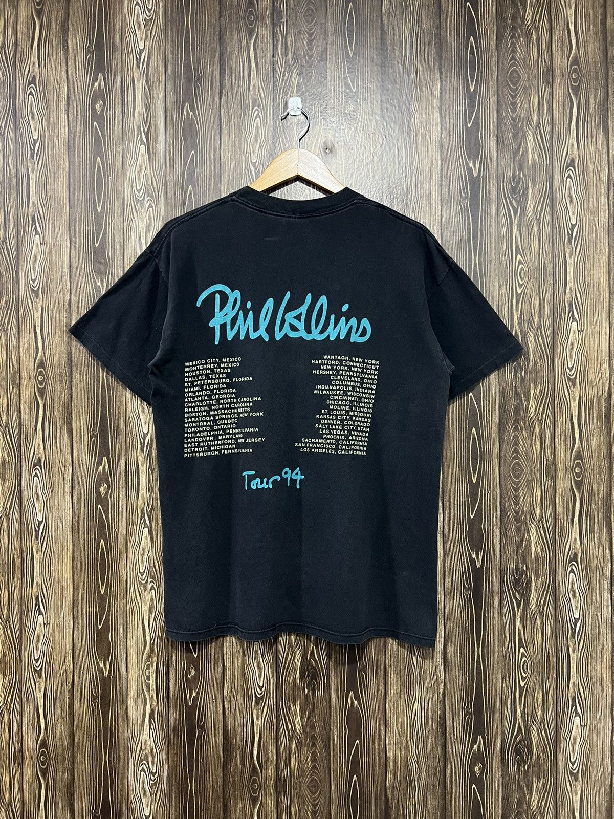 Band Tees × Vintage Vintage 90s Phil Collins Tour Tshirt Size US L / EU 52-54 / 3 - 8 Thumbnail